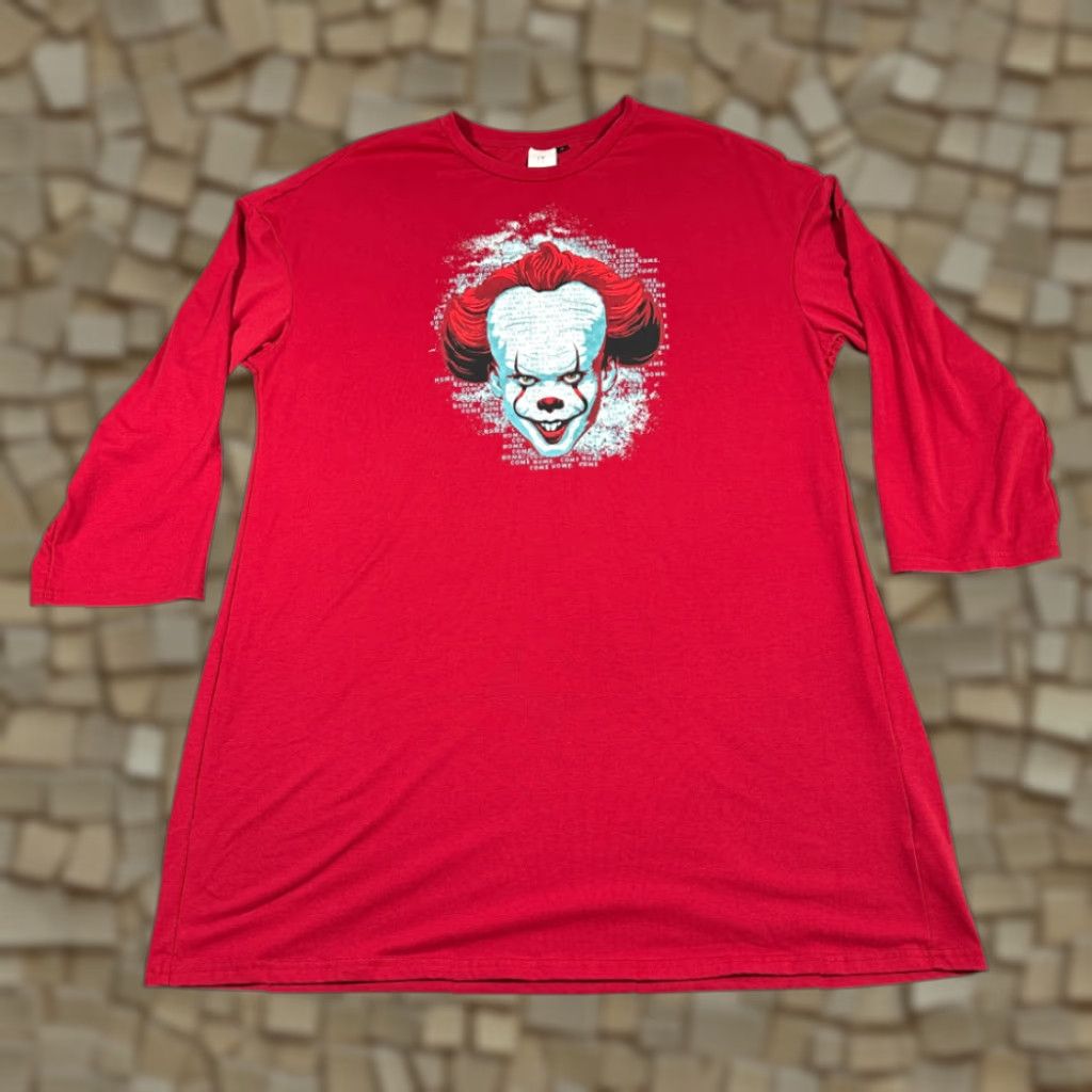 Vintage VINTAGE Stephen Kings It Night Shirt Womens XL Red Pennywise Chapter Two Movie Size XL / US 12-14 / IT 48-50 - 1 Thumbnail