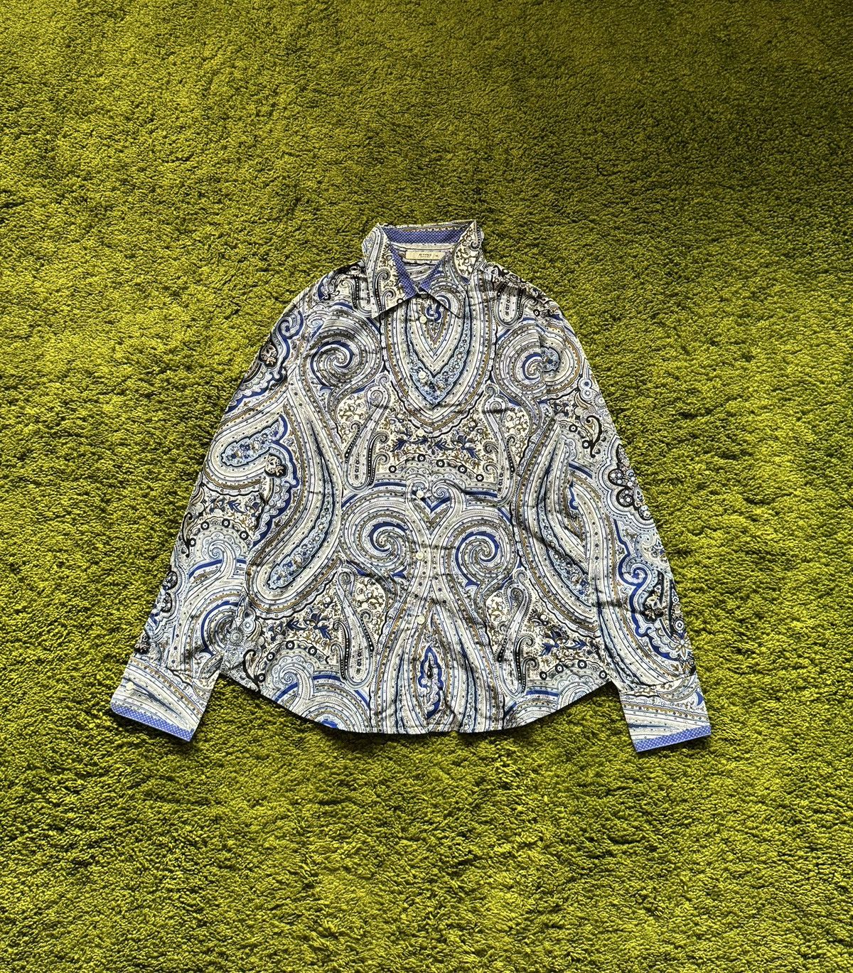 Designer × Etro Etro avant garde iconic graphic buttons up shirt blouse Size L / US 10 / IT 46 - 1 Thumbnail
