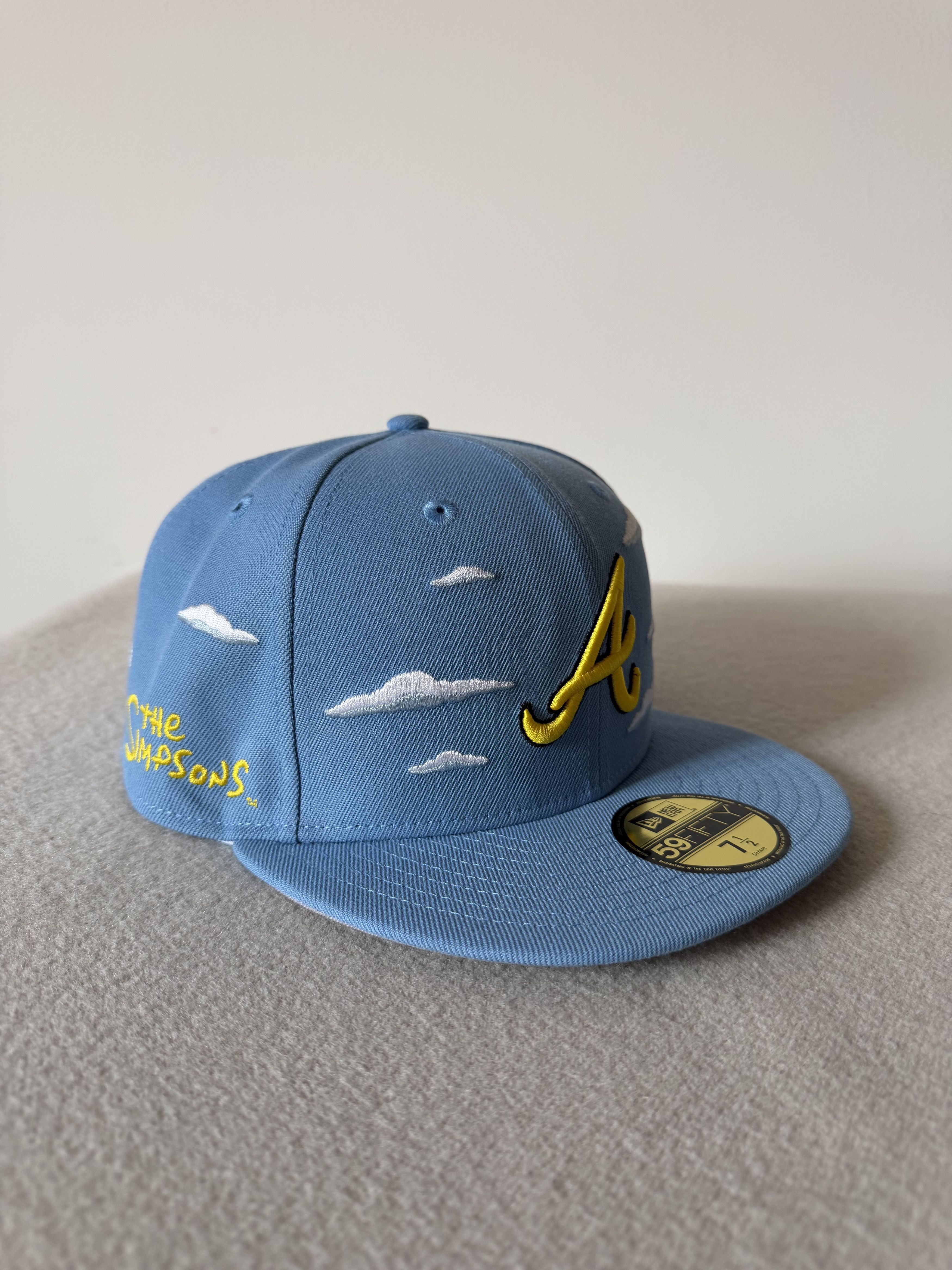 New Era 7 1/2 New Era Atlanta Braves The Simpsons 59FIFTY Clouds Size ONE SIZE - 1 Thumbnail