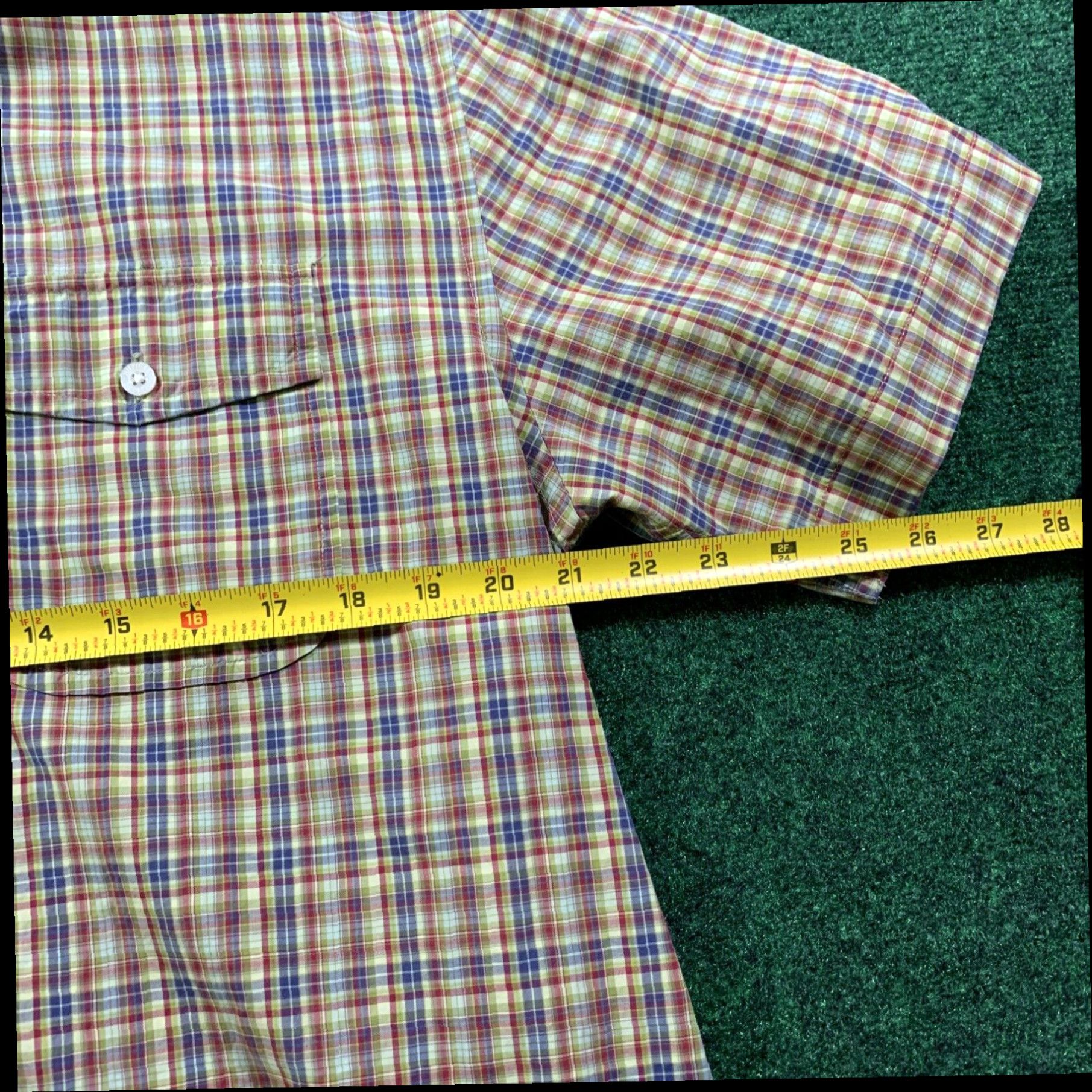 Tommy Hilfiger Tommy Hilfiger Shirt Mens Medium Multicolor Button Up Short Sleeve Plaid Preppy Size US M / EU 48-50 / 2 - 5 Thumbnail