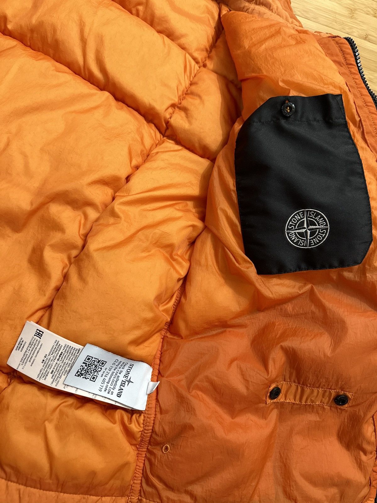 Stone Island Stone Island Orange Down Garment Dyed Crinkle Reps Jacket Size US M / EU 48-50 / 2 - 8 Thumbnail