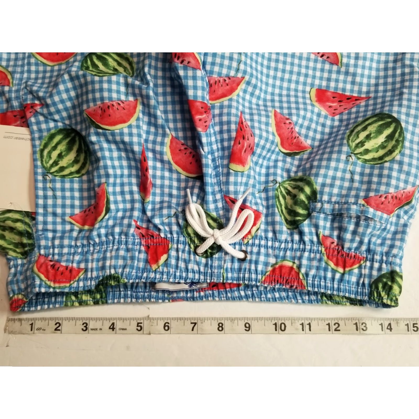 Vintage Trunks Surf & Swim Co. Bermuda Shorts Men S Watermelon Print Beach Casual Clothes Size US 29 - 3 Thumbnail