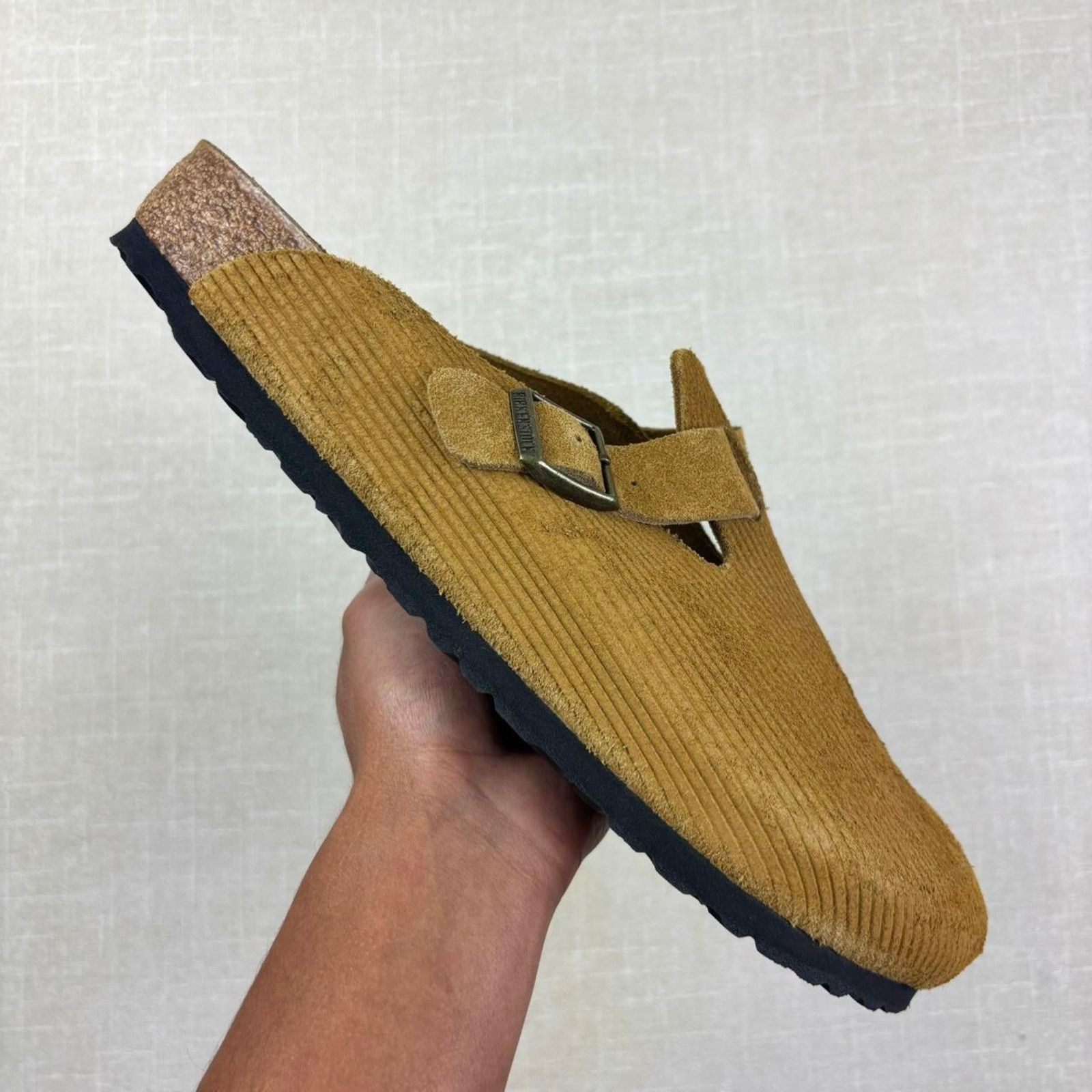 Birkenstock 🐴 Birkenstock Boston Corduroy “Suede Cork Brown” 13M Size US 13 / EU 46 - 1 Thumbnail