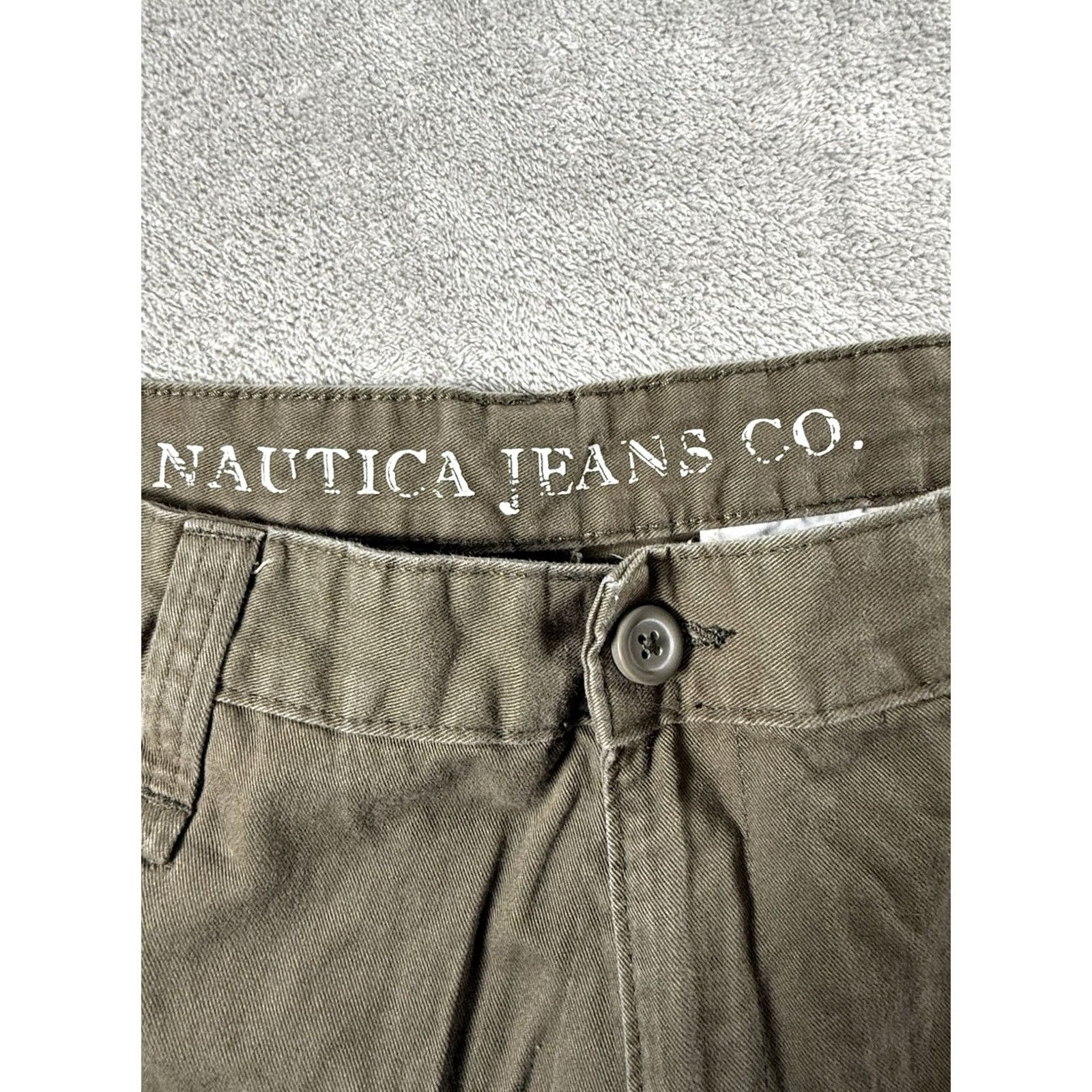 Nautica Nautica Cargo Shorts Men 36 Olive Green Light Khaki Beach Fish Camp Size US 36 / EU 52 - 2 Thumbnail
