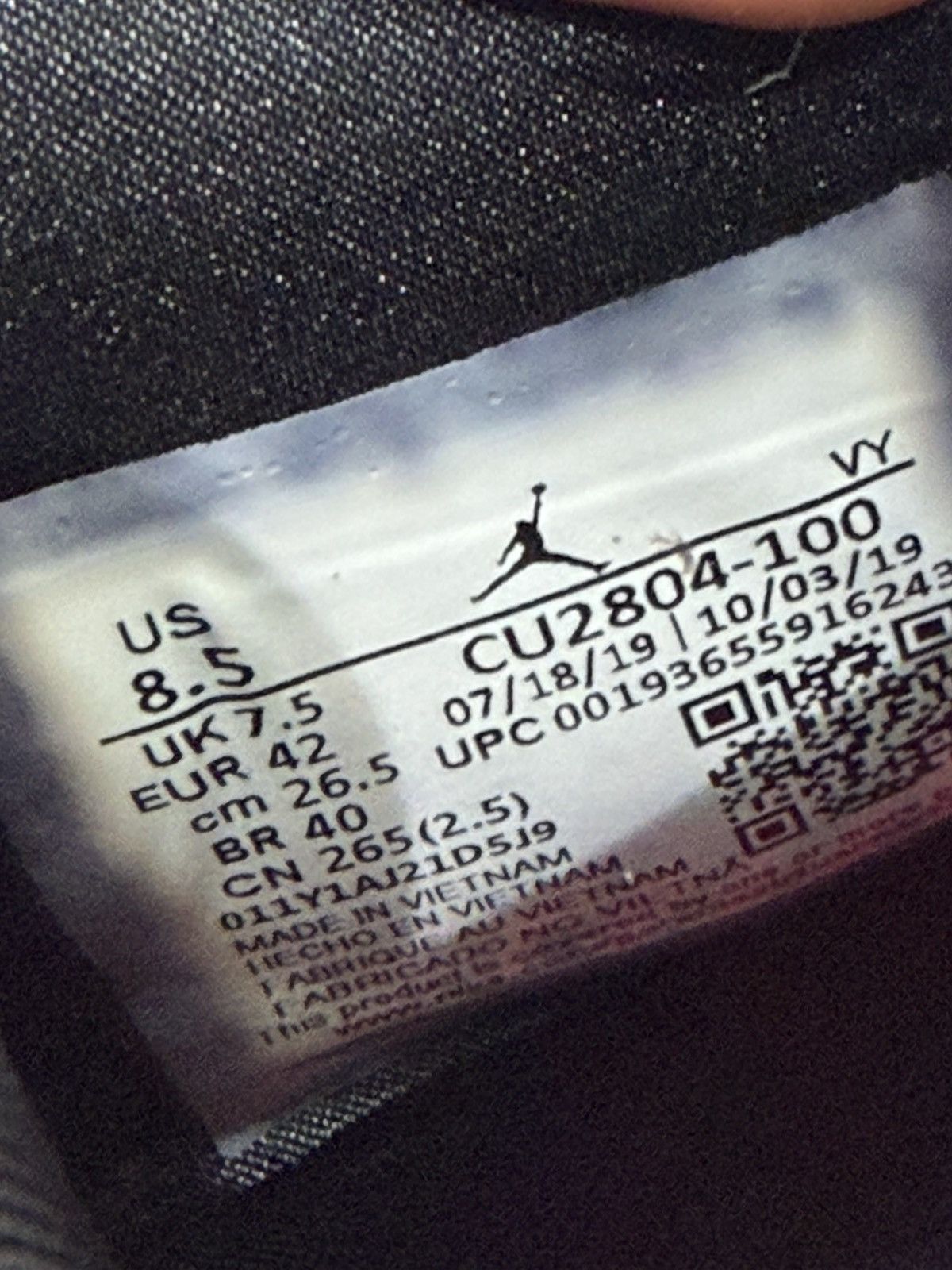 Jordan Brand Jordan 1 Mid Fearless Edison Chen CLOT Size 8.5 (2019) Size US 8.5 / EU 41-42 - 10 Thumbnail