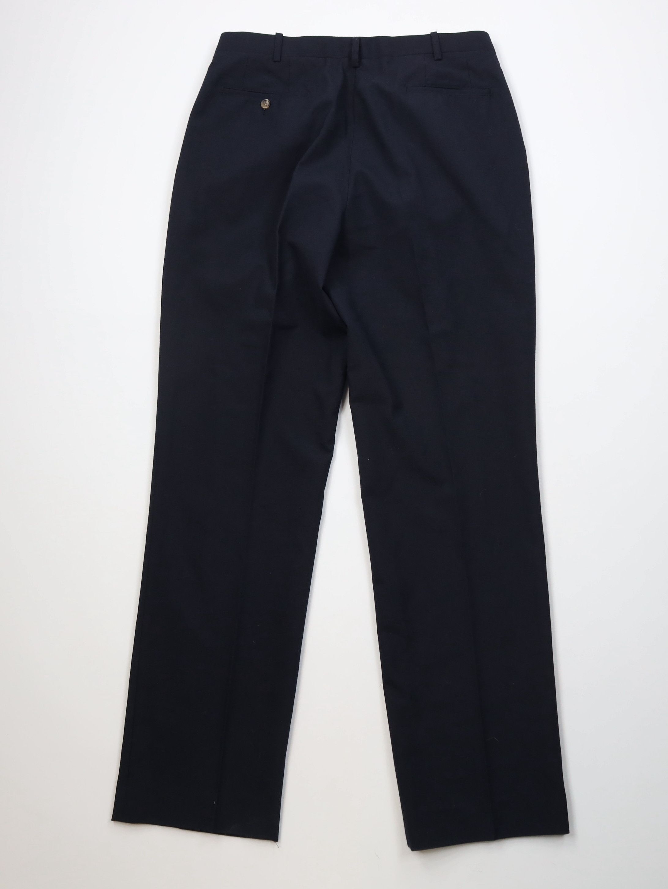 Vintage Vintage 90s Streetwear Knit Wide Leg Chino Pants Navy Blue Size US 36 / EU 52 - 9 Thumbnail