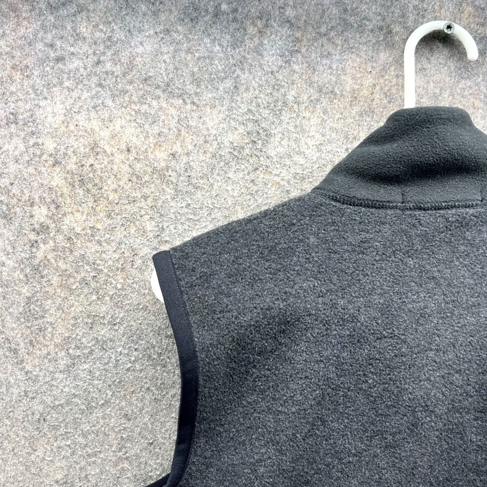 Ralph Lauren VINTAGE Lauren Ralph Lauren Vest Womens Large Gray Full Zip Jacket Fleece Cotton Vest, L, Gray, 90s, Women's, Basic Jacket Size L / US 10 / IT 46 - 3 Thumbnail