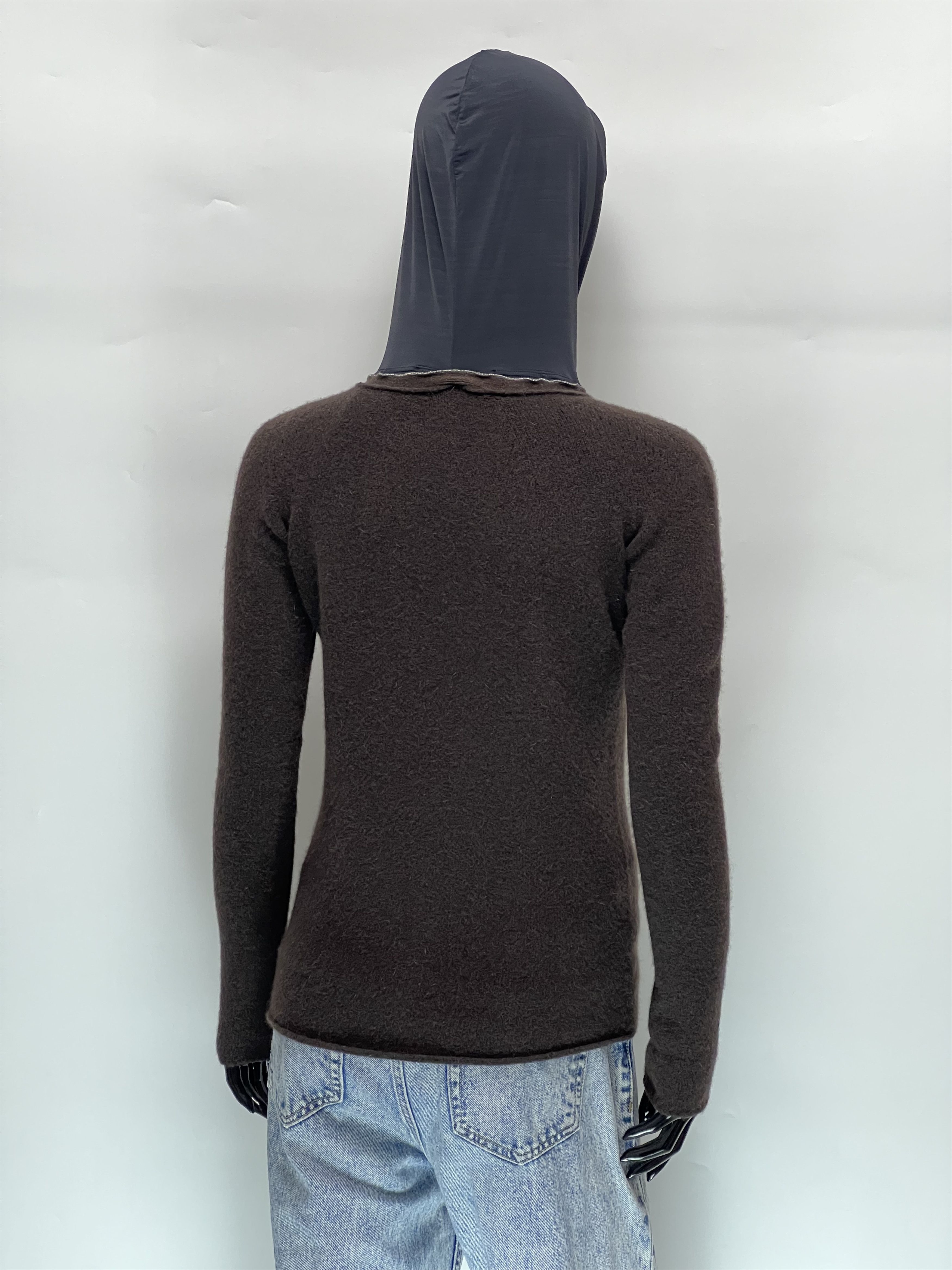 Marithe + Francois Girbaud Marithe Francois Girbaud Wool Angora Zip Hoodie Size S / US 4 / IT 40 - 2 Thumbnail