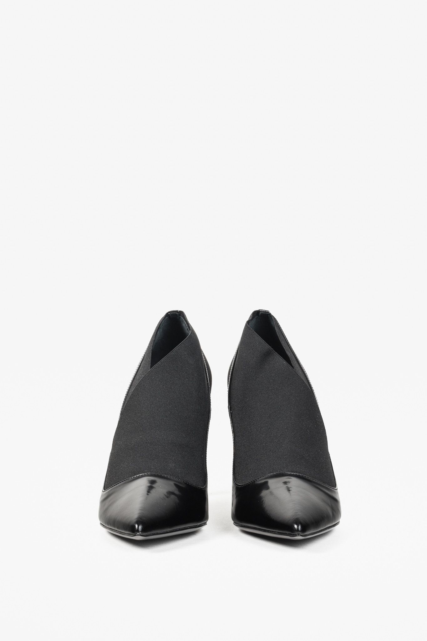 Dior Christian Dior Black Leather Elastic Pointed Toe Bootie Size US 8.5 / IT 38.5 - 2 Thumbnail