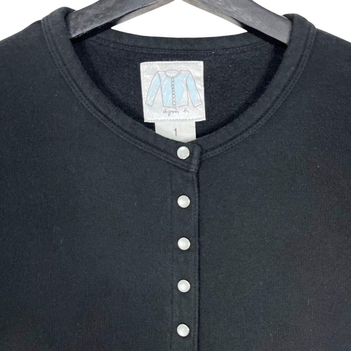 Designer × agnes b. Agnes B. Pearl Snap Button Cardigan Size S / US 4 / IT 40 - 3 Thumbnail