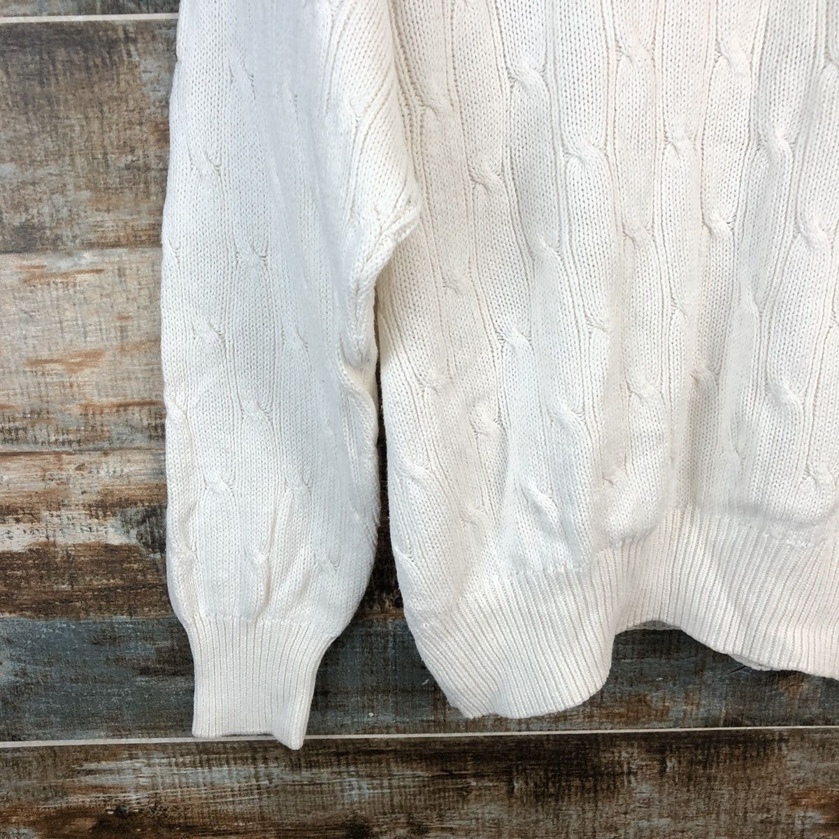 Vintage DL NPL White vintage sweatshirt Knitwear #C560 Size US L / EU 52-54 / 3 - 13 Thumbnail