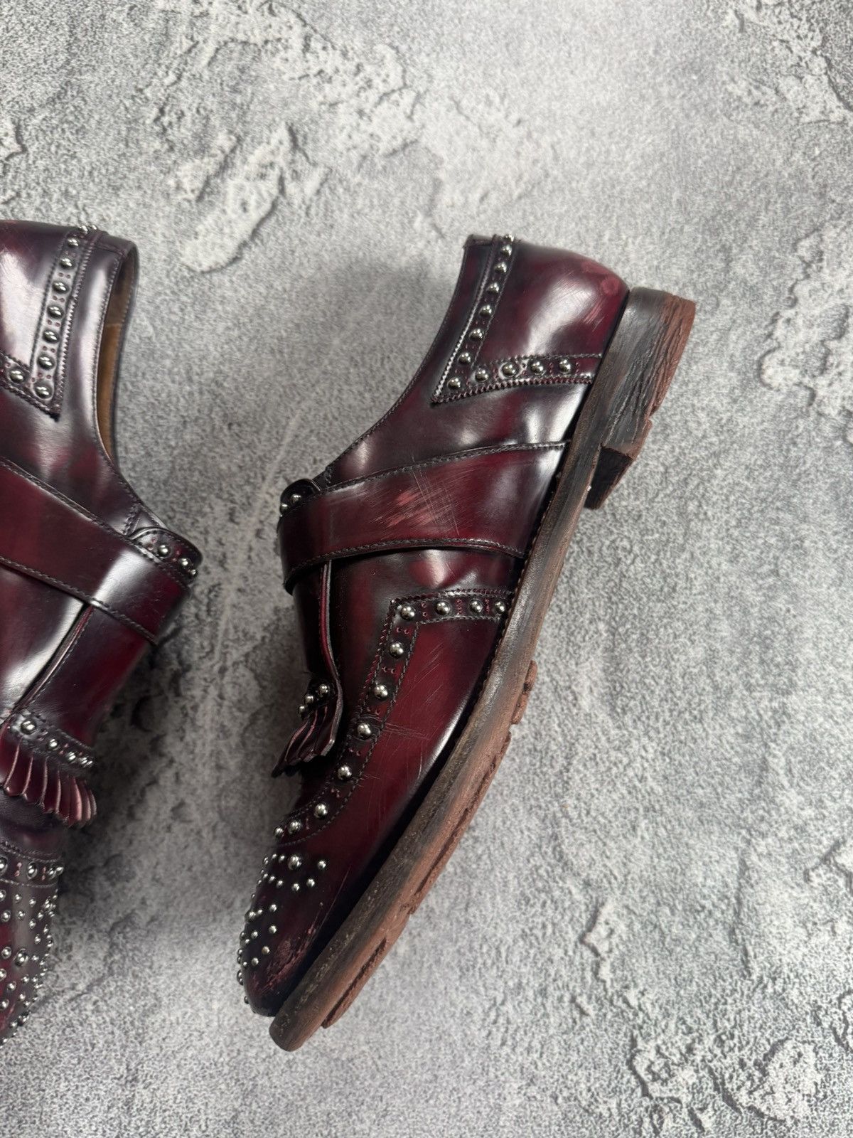 Church's Church’s Shanghai Leather Brogue Fringed Loafers monk shoes Size US 7.5 / IT 37.5 - 12 Thumbnail