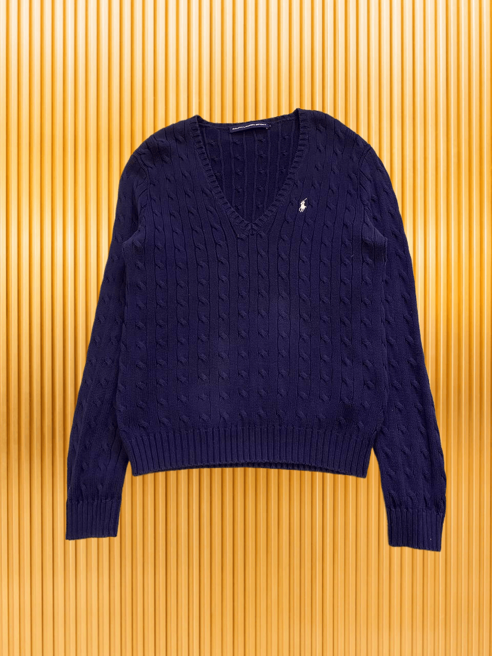 Polo Ralph Lauren Polo Ralph Lauren sweater Knitted vintage 90s V-neck Size US XL / EU 56 / 4 - 1 Thumbnail