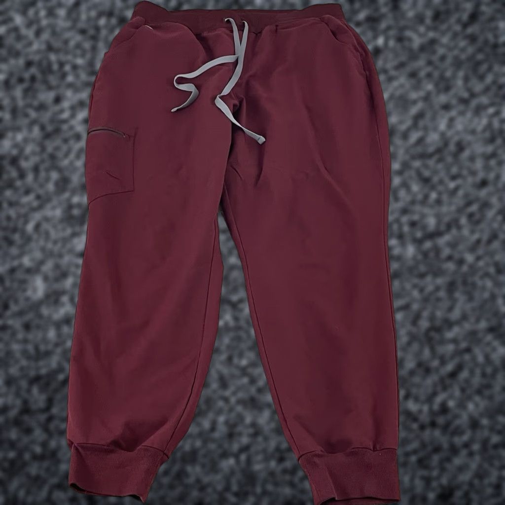 Vintage FIGS Joggers Women's XL Zamora Red Scrub Work 29 Inseam Nurse Office C87 Size 40" / US 18 - 1 Thumbnail