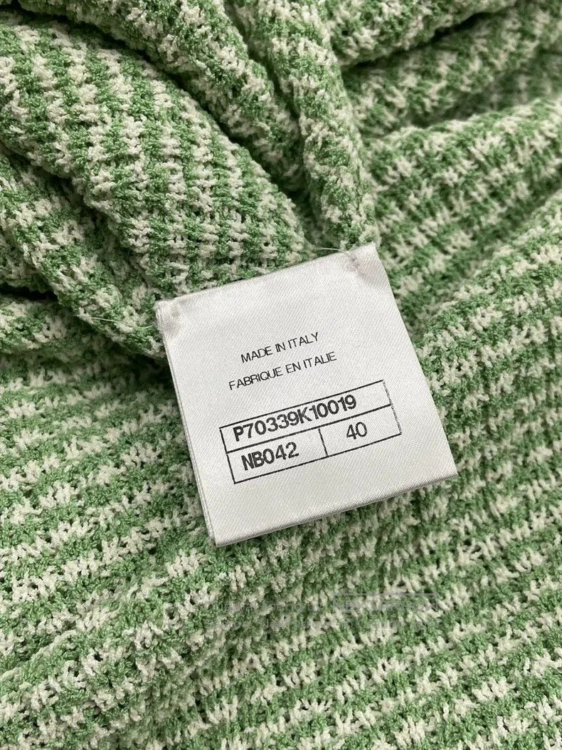 Chanel Chanel Avocado green knitted cardigan coat Size S / US 4 / IT 40 - 5 Thumbnail