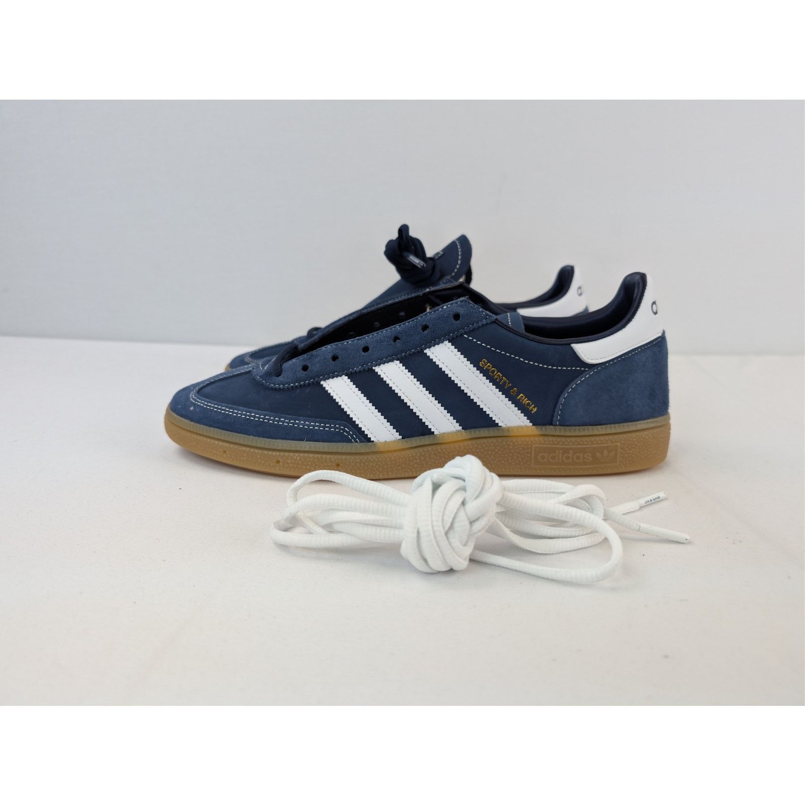 Adidas × Sporty & Rich o1rshd1 Handball Spezial x Sporty & Rich sneakers Beige/Blue Size US 11.5 / EU 44-45 - 10 Thumbnail
