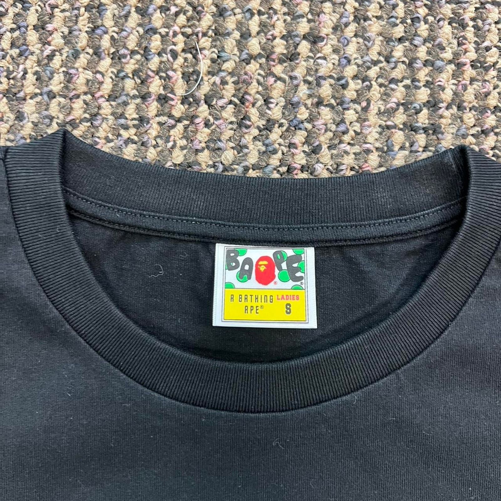 Bape Bape Camo College Black Multi Tee (Womens) Small Size S / US 4 / IT 40 - 2 Thumbnail