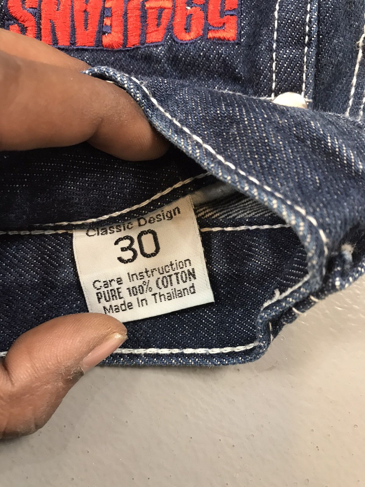 Southpole Vintage 594 SpellOut embroidered denim Size US 28 / EU 44 - 7 Thumbnail