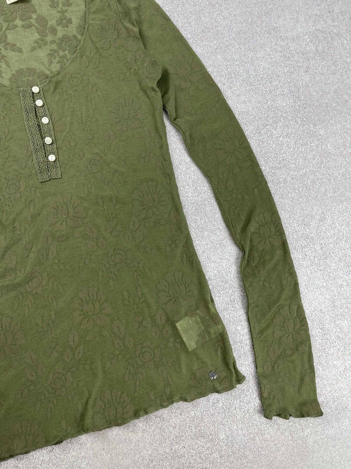 Denim & Supply Ralph Lauren Denim & Supply Ralph Lauren Floral Mesh Long Sleeve Size S Size S / US 4 / IT 40 - 2 Thumbnail