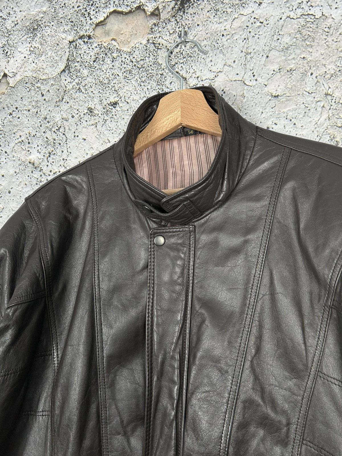 Vintage Vintage Genuine Leather Bomber Jacket 90s Brown Archive Size US L / EU 52-54 / 3 - 3 Thumbnail