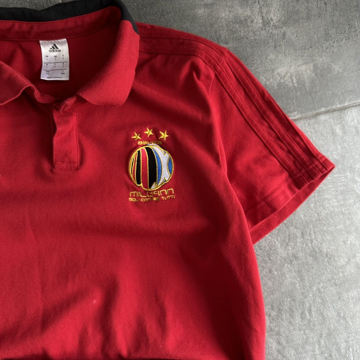 Adidas × Vintage Vintage Adidas Mill In AC Polo T-shirts Sport-wear Size US L / EU 52-54 / 3 - 6 Thumbnail