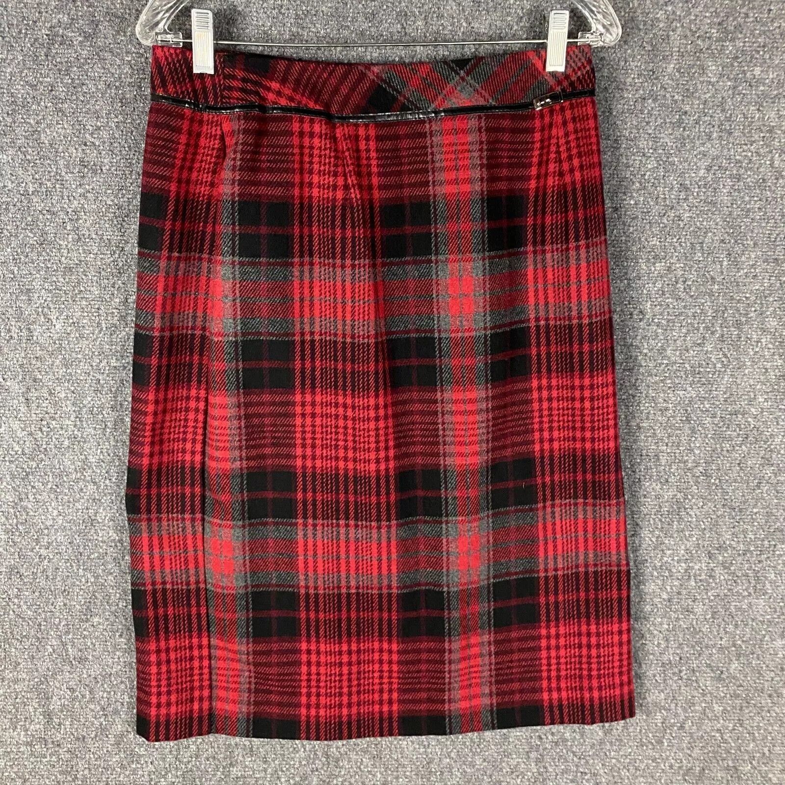 Worthington Worthington Skirt Women's Petite 10P Acrylic Wool Plaid Size 32" / US 10 / IT 46 - 1 Thumbnail