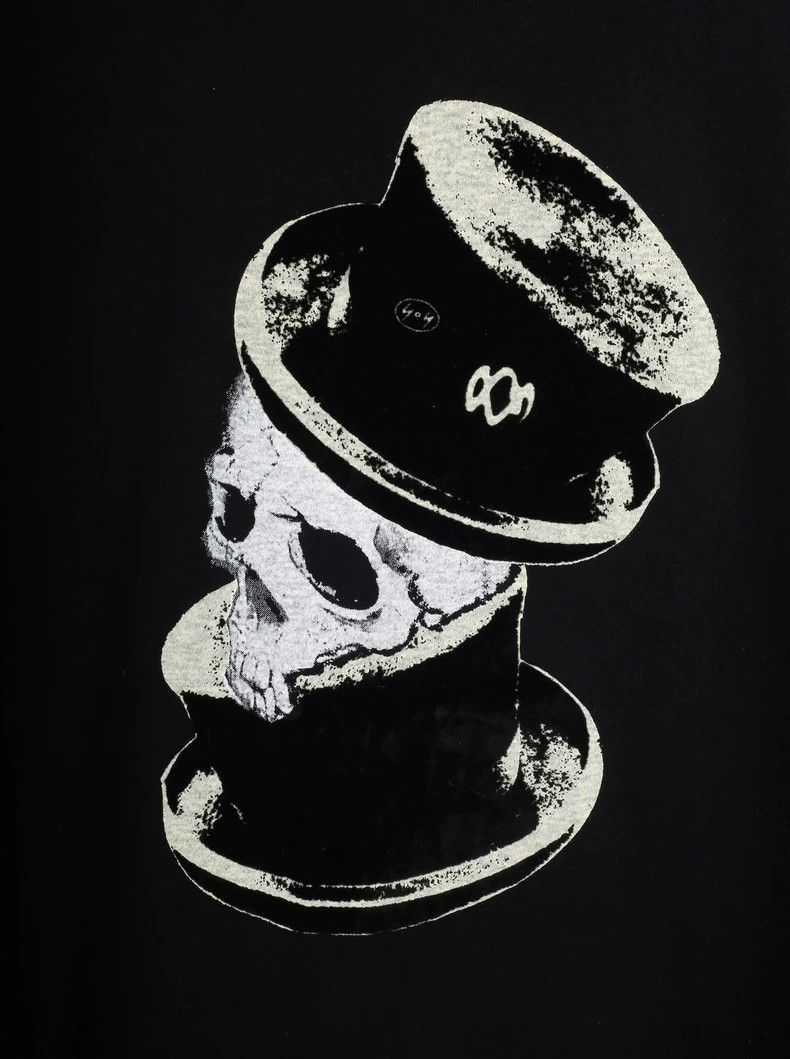 Yohji Yamamoto Yohji Yamamoto Flocked Skull Print Long Sleeve 2506-Nextarr Size US L / EU 52-54 / 3 - 4 Thumbnail