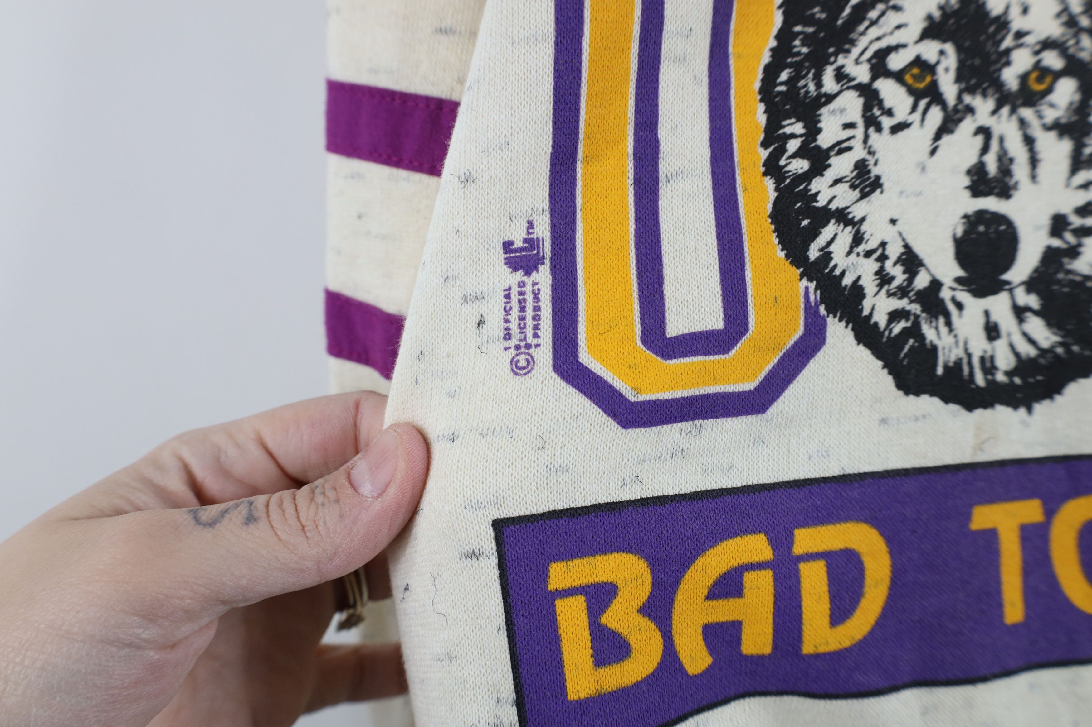 Vintage Vintage 90s Bone University of Washington Hoodie U Dub USA Size US L / EU 52-54 / 3 - 6 Thumbnail