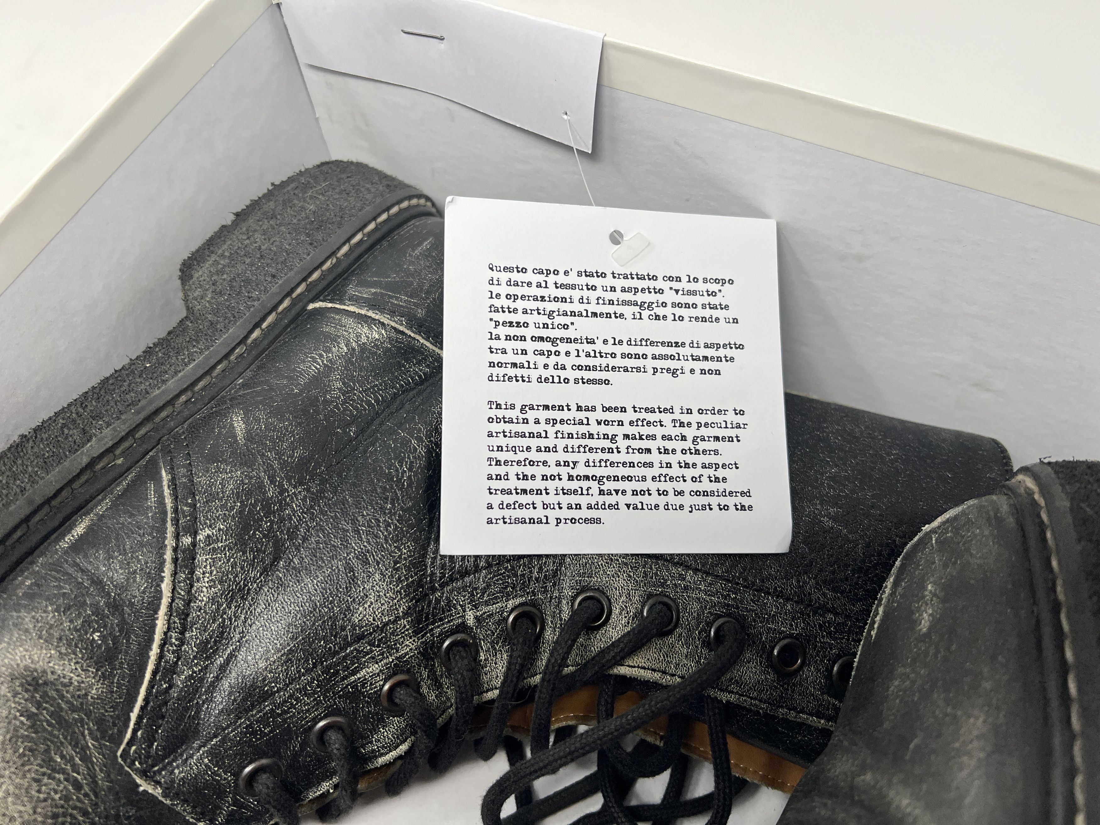 Maison Margiela Maison Margiela Distressed Combat Boots Size US 10 / EU 43 - 1 Thumbnail