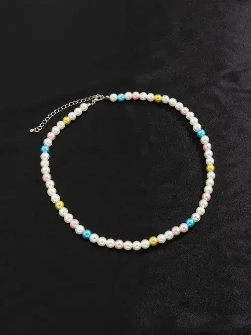 Other Retro Punk Necklace Pearl Choker Size ONE SIZE - 4 Thumbnail