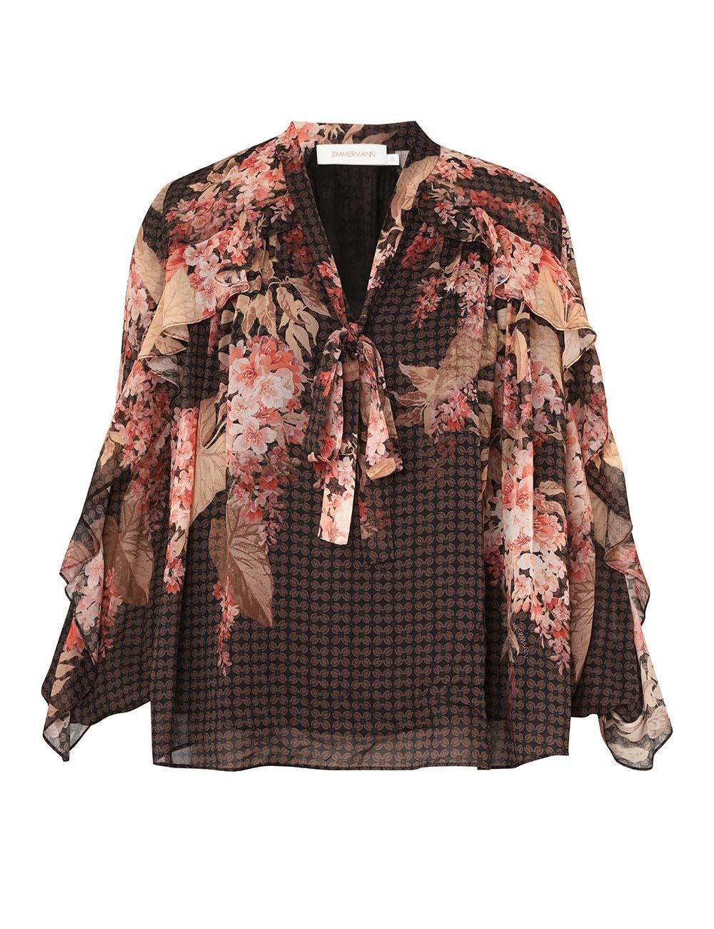 Zimmermann oc11z0226 Illuminate Flutter Blouse In Multicolor Size M / US 6-8 / IT 42-44 - 1 Thumbnail