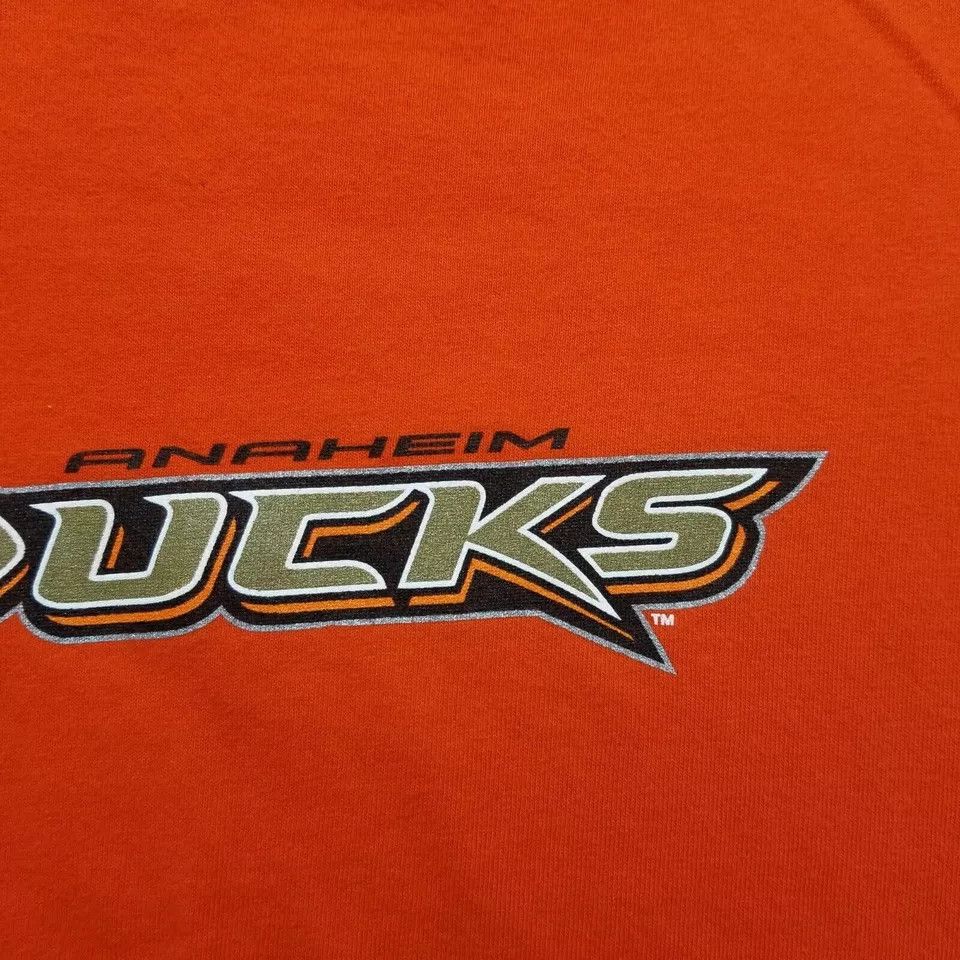 Jerzees Anaheim Ducks Shirt Mens XL Short Sleeve Jerzees Hockey Size US XL / EU 56 / 4 - 4 Thumbnail