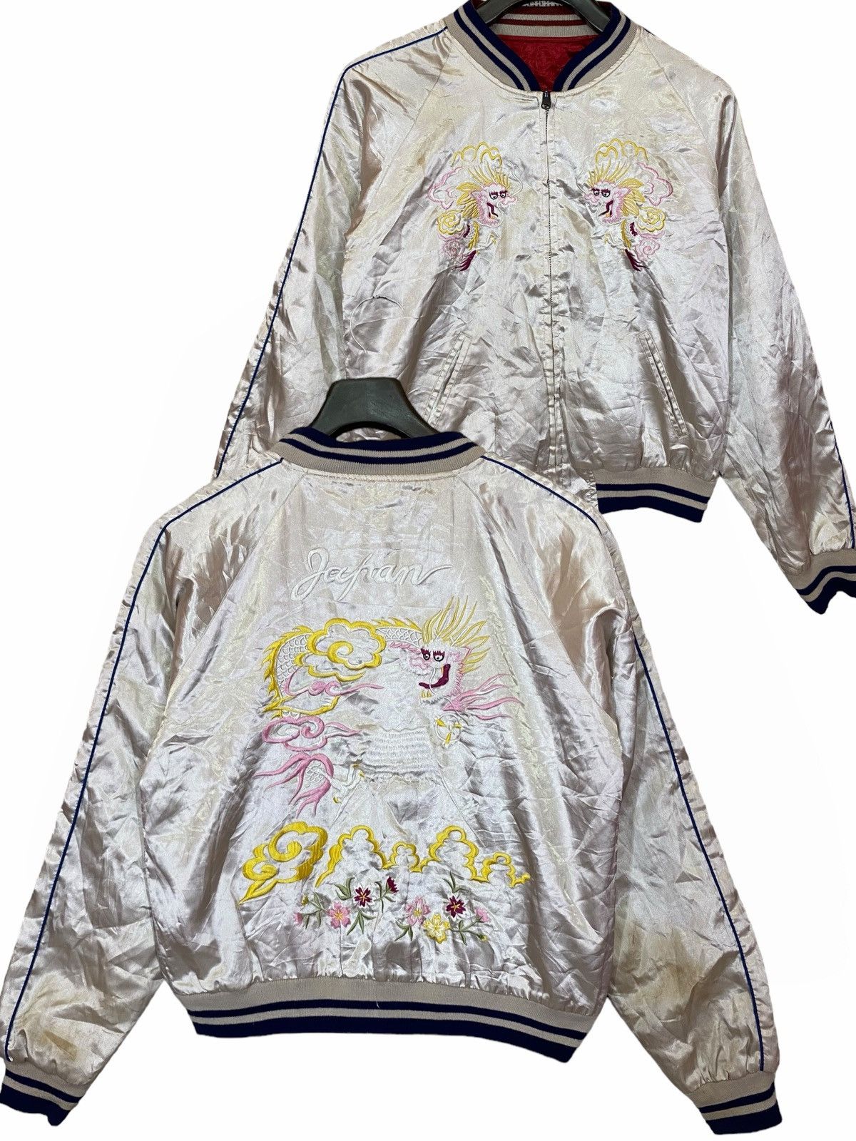 Japanese Brand × Vintage Sukajan reversible jacket satin emboidery logo Size US M / EU 48-50 / 2 - 1 Thumbnail