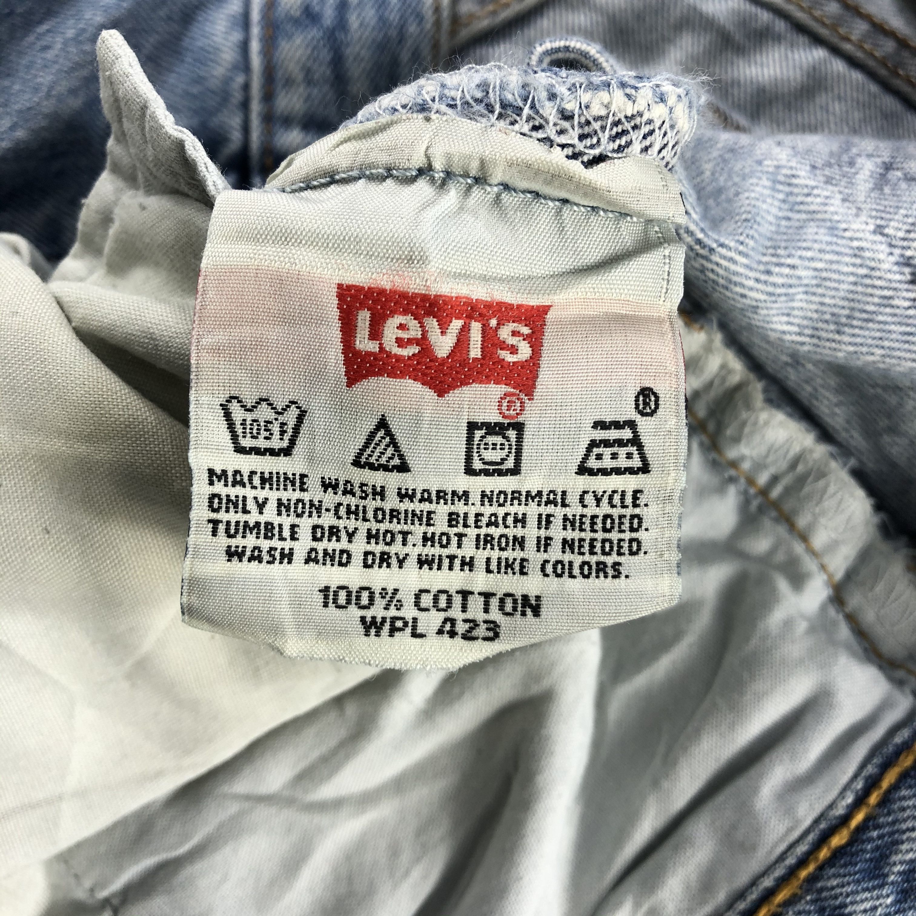 Levi's 90s Vintage Blue Wash Levis 501 Jeans-JM3028 Size US 32 / EU 48 - 16 Thumbnail
