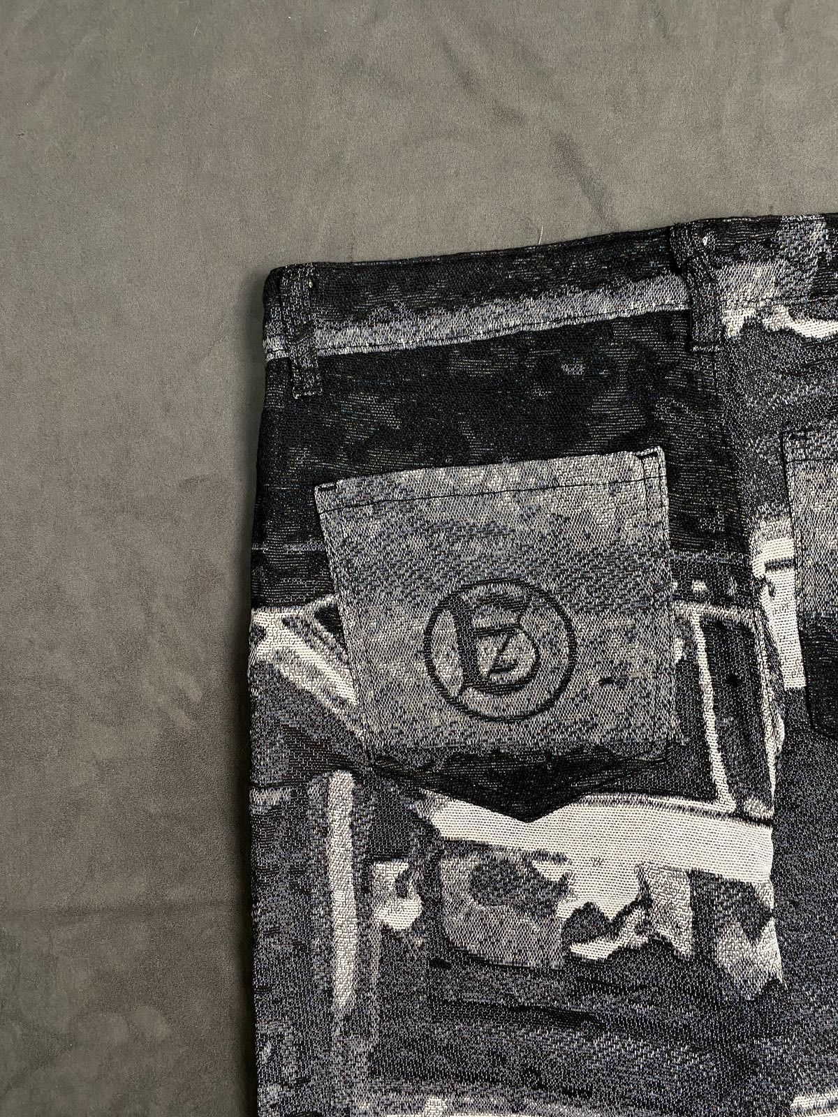 Japanese Brand Deadstock A Good Bad Influence Jacquard Flair Pants M Size US 30 / EU 46 - 6 Thumbnail