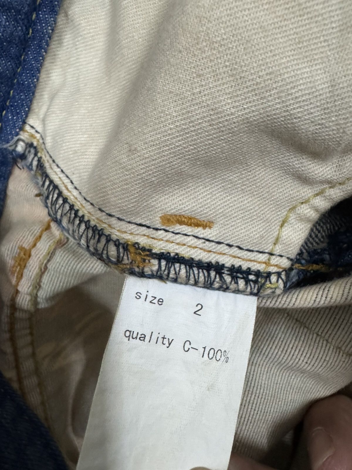 Alexander Lee Chang × Japanese Brand × Vintage Vintage ALEXANDER LEE CHANG Mixed Denim Pants Size US 32 / EU 48 - 9 Thumbnail
