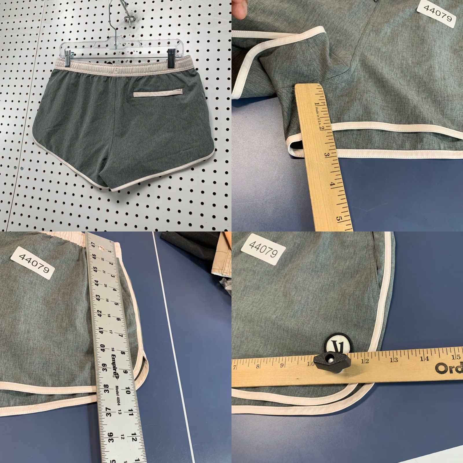 Vuori Vuori Athletic Shorts Womens Medium Gray Activewear with Drawstring & Pockets Size 32" / US 10 / IT 46 - 8 Thumbnail