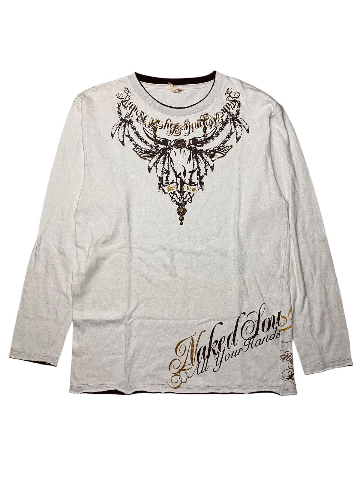 If Six Was Nine 2000's Oblo Design Ethnic Tribal Necklace Longsleeve Size US S / EU 44-46 / 1 - 1 Thumbnail