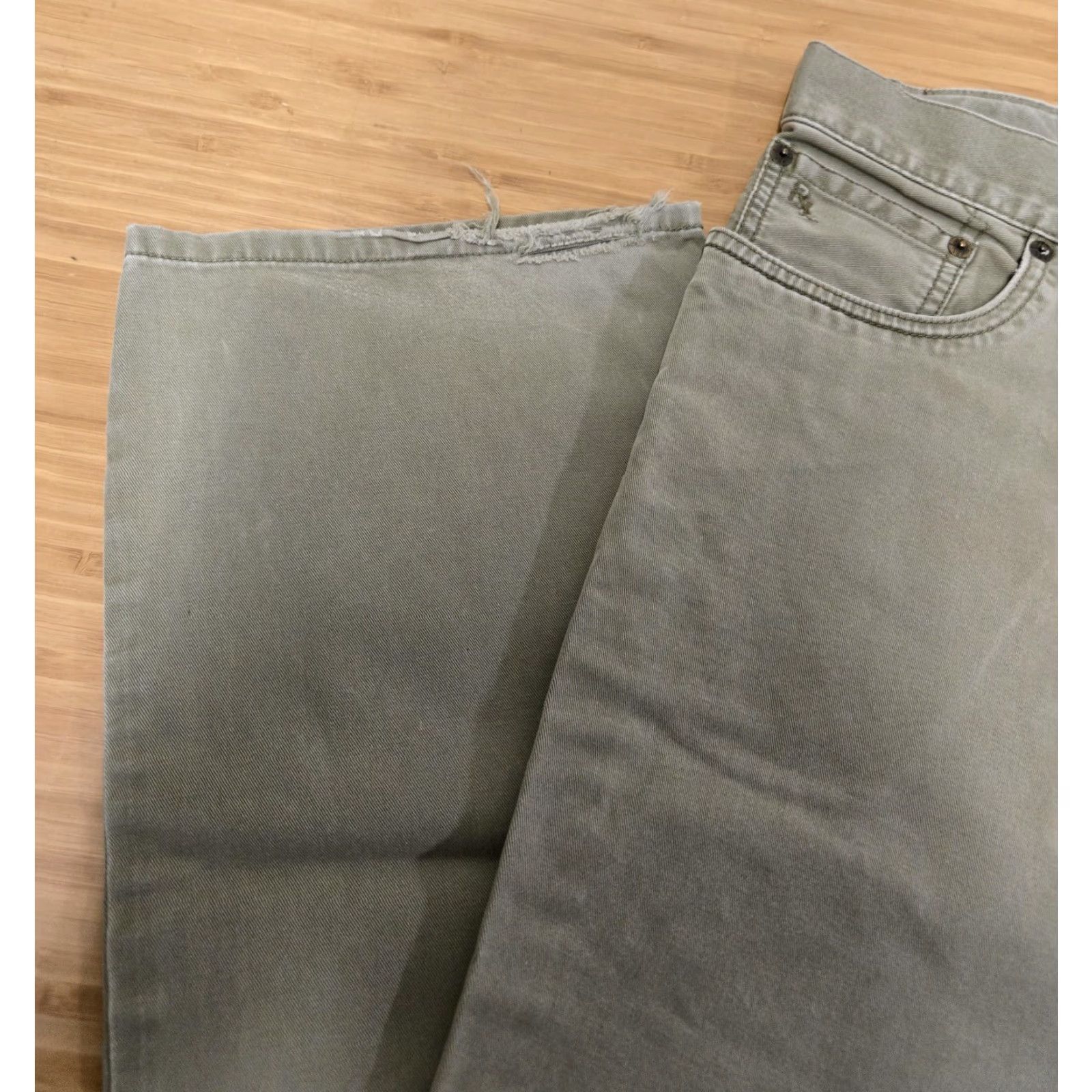 Polo Ralph Lauren Polo Ralph Lauren Jeans Mens 35x32 Sage Green Five Pocket Straight Leg Denim RL Size US S / EU 44-46 / 1 - 6 Thumbnail