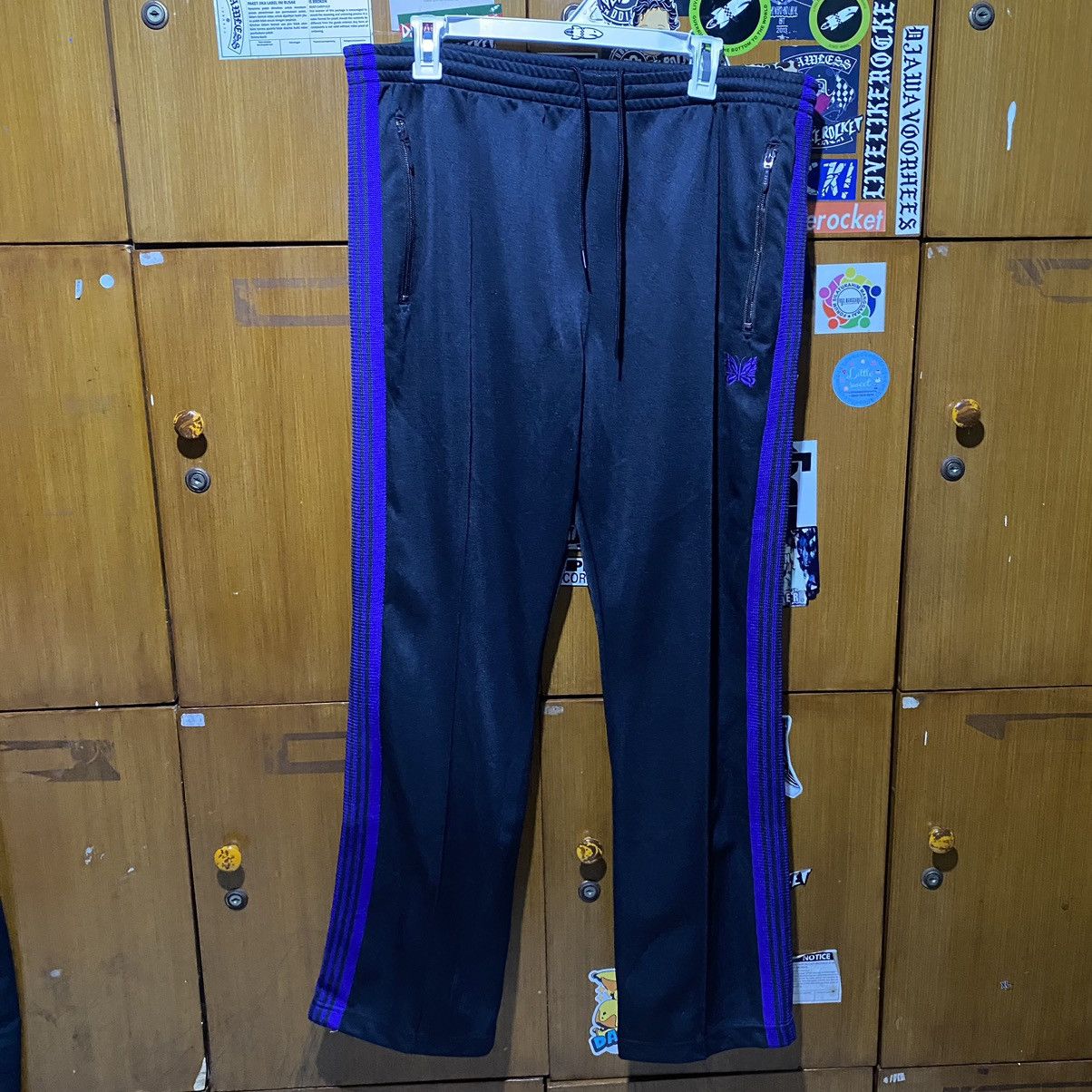 image of Needles Japan Black Track Pant, Men's (Size 36)