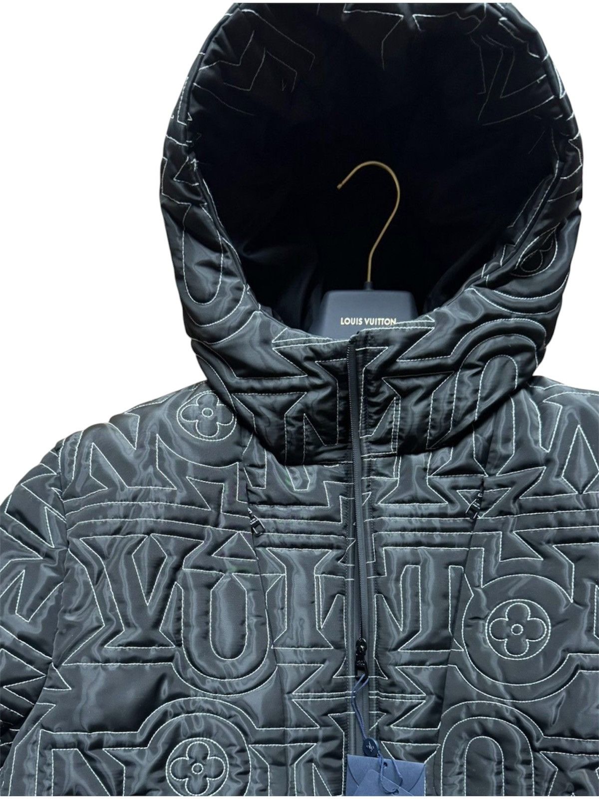 Louis Vuitton Louis Vuitton 54 Allover Puffer Snow Down Jacket Black Size US L / EU 52-54 / 3 - 3 Thumbnail