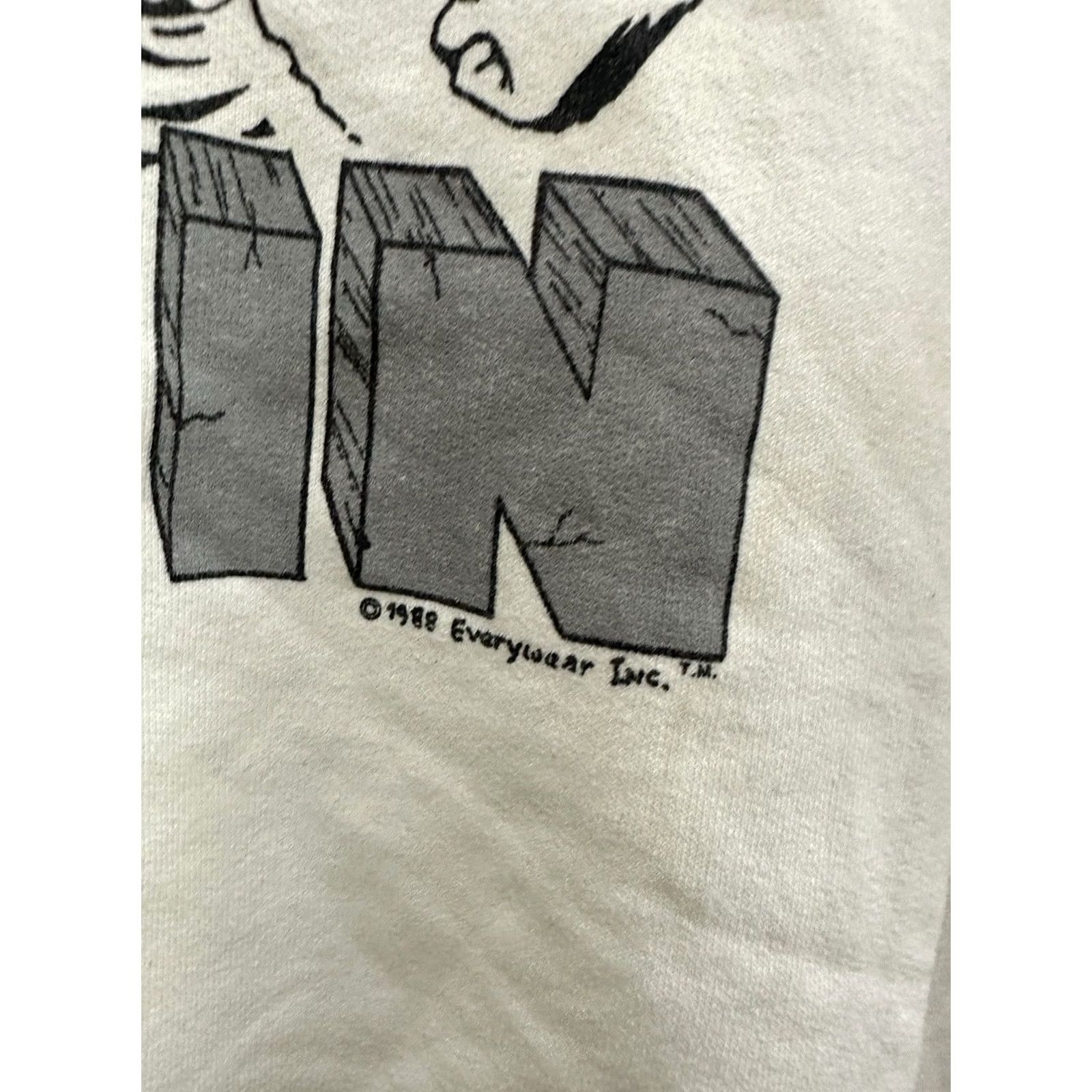 Vintage VTG 80s Train To Gain Flex Workout Thick Big Muscle Boxy Weightlifting T-Shirt L Cream Men Shirt Powerlifting Workout Mens Size US L / EU 52-54 / 3 - 4 Thumbnail