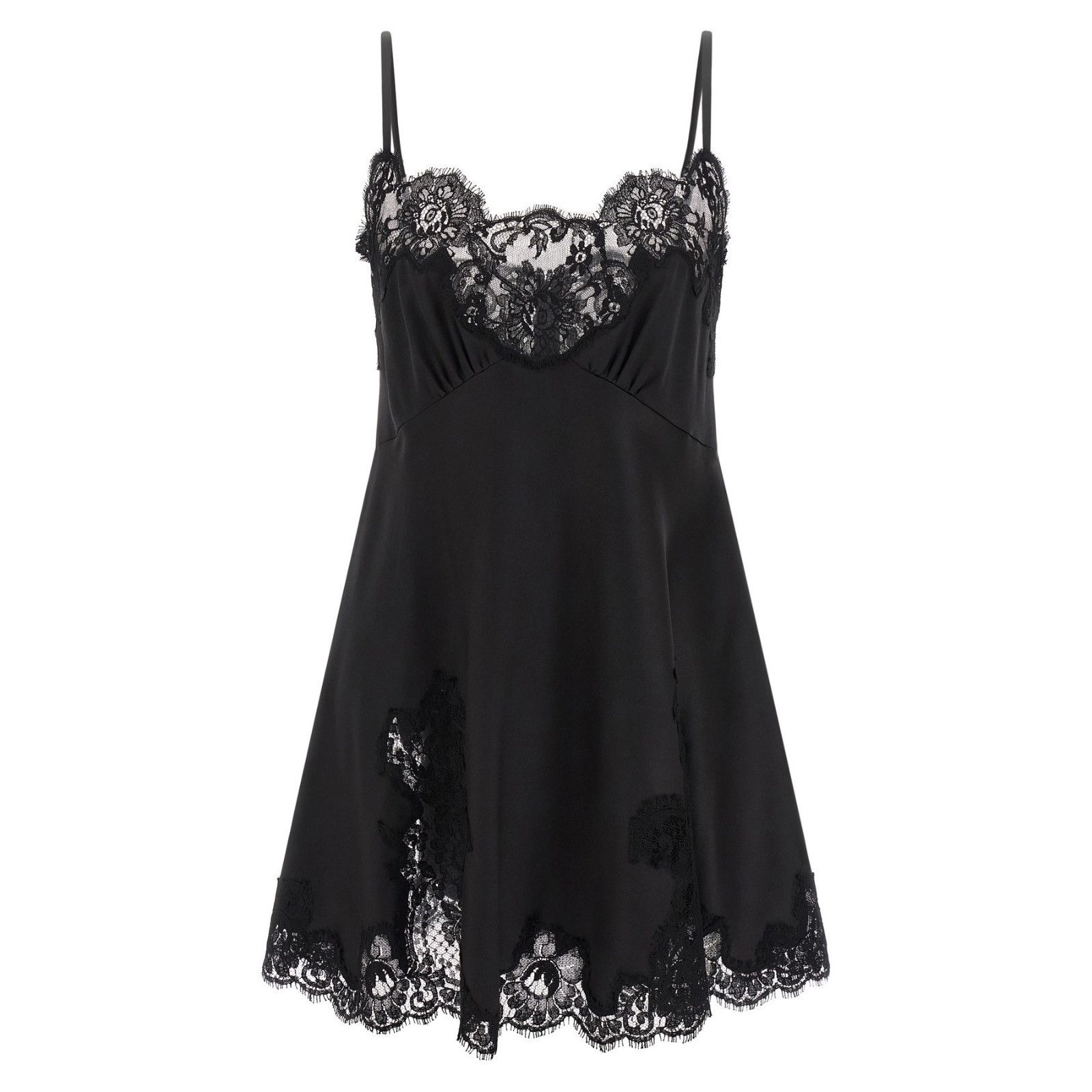 DOLCE&GABBANA Black Lace Mini Dress New And Authentic (Women