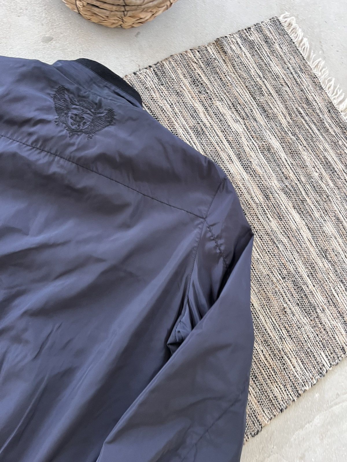 Billionaire Couture Luxury Billionaire Nylon Bomber Jacket Blue Size 58 Y2K Size US XXL / EU 58 / 5 - 15 Thumbnail