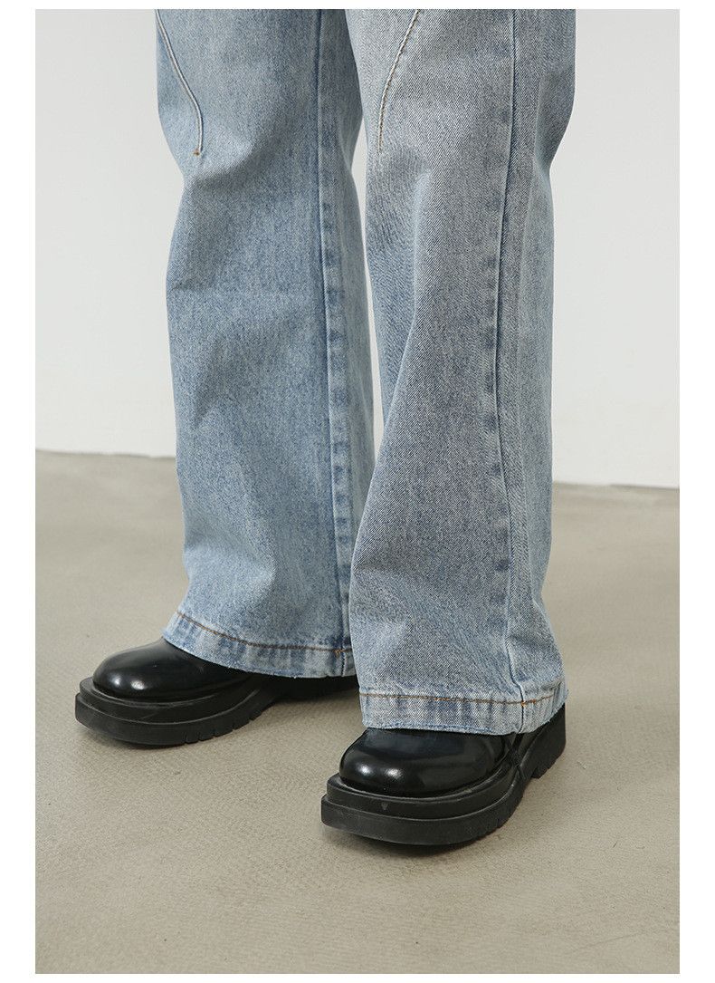Japanese Brand × Jean Japanese style washed distressed loose flared jeans Size US 32 / EU 48 - 5 Thumbnail