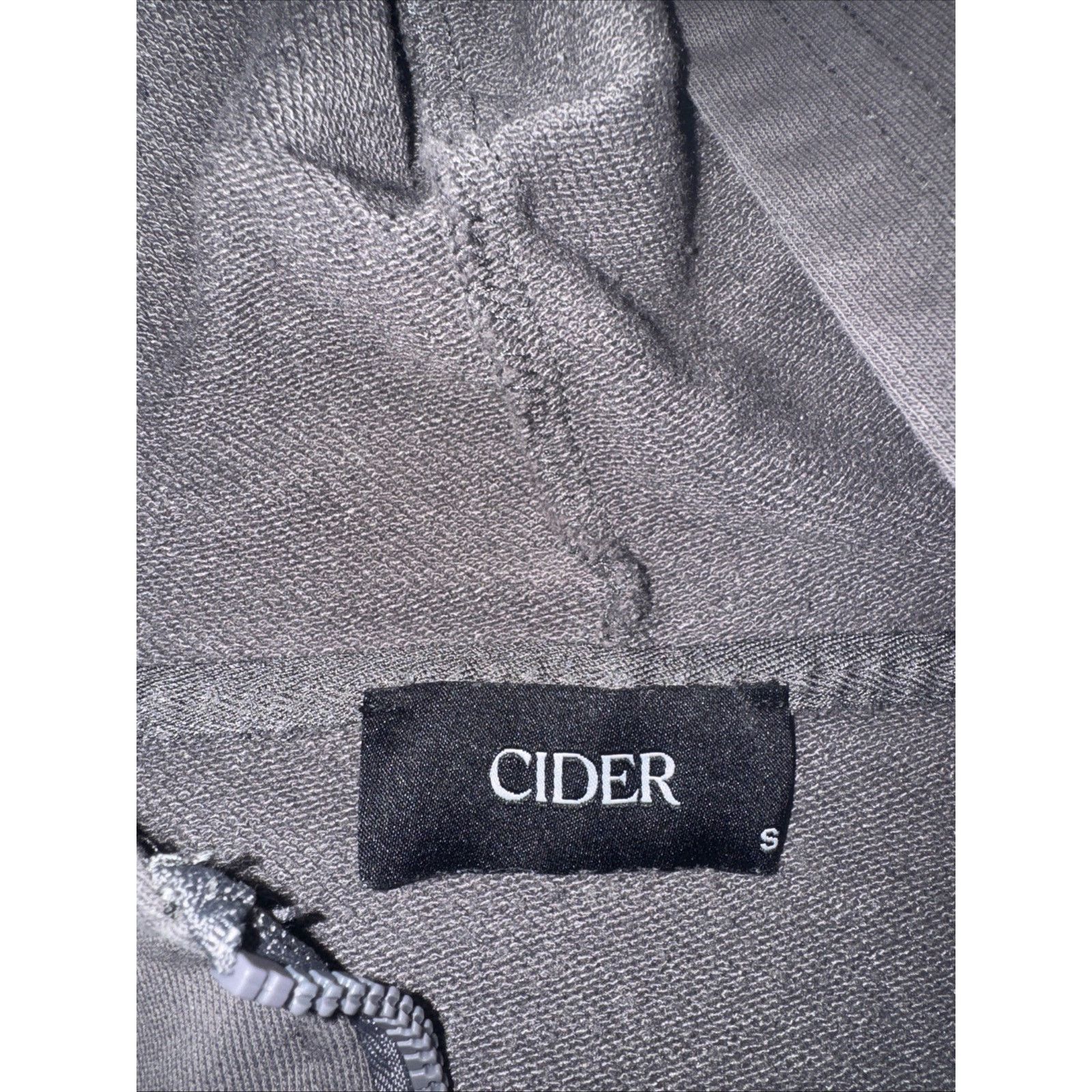 Cider Cider Cropped Full Zip Hoodie Gray Small Y2K 24x21 Size M / US 6-8 / IT 42-44 - 5 Thumbnail