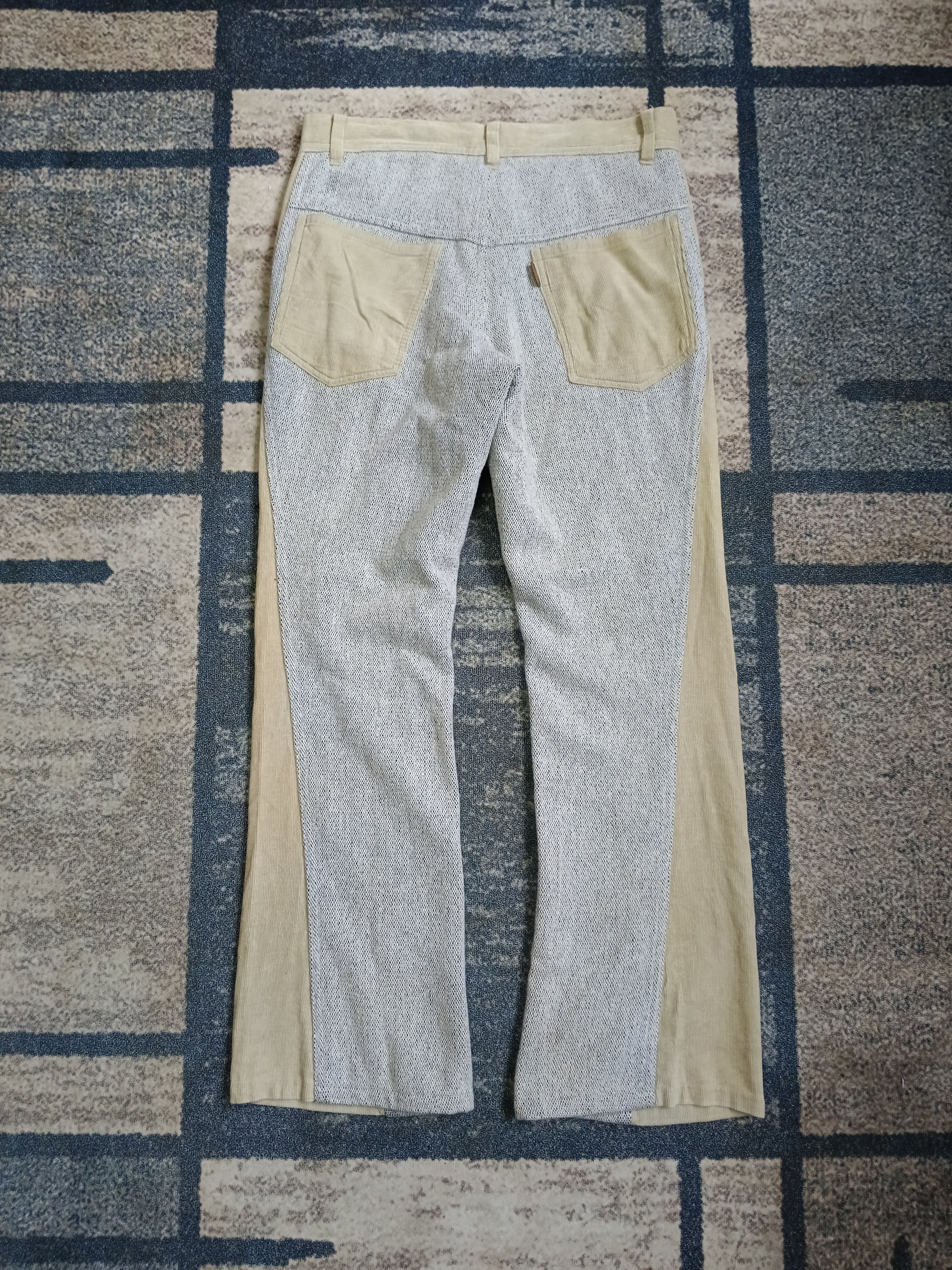 Japanese Brand FLARE TWIST PRONOUNCED TWO TONE PANTS Size US 31 - 3 Thumbnail