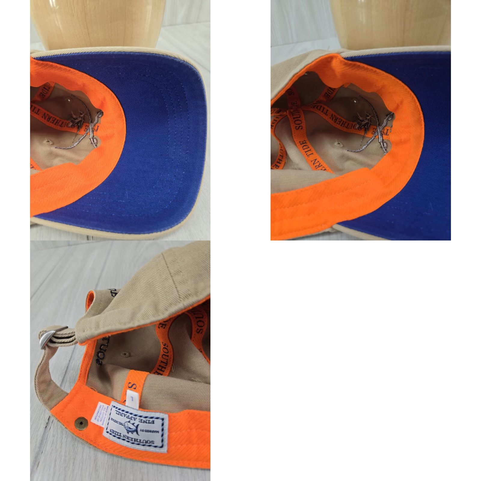 Southern Tide Southern Tide Cap Hunter Embroidered Cotton Adjustable Tan Baseball Cap Mens L Tan Embroidered Hunting Cap Size ONE SIZE - 10 Thumbnail