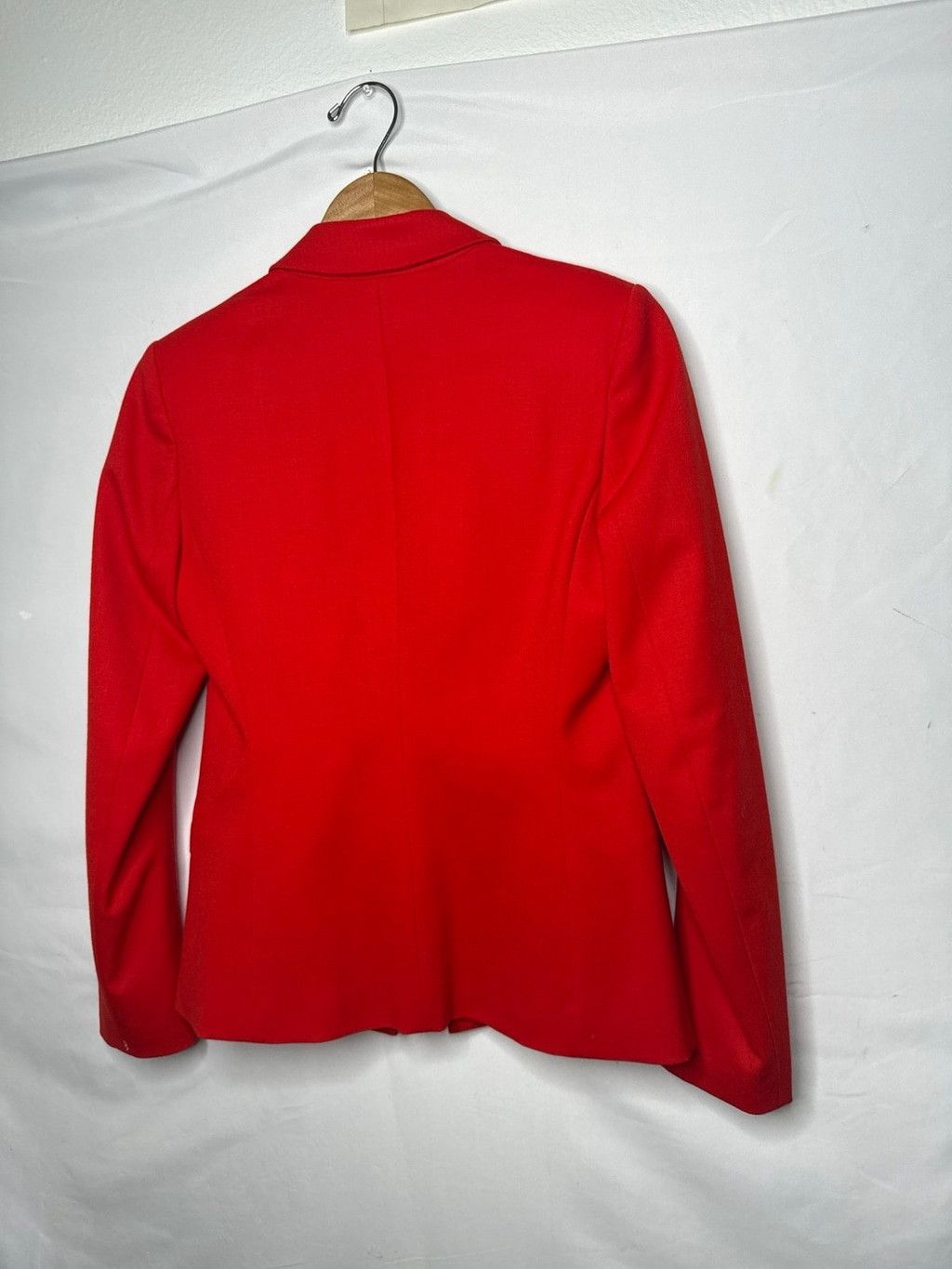 Theory NWOT Theory 94% WOOL red one button lapel blazer jacket sz 2 Size XS / US 0-2 / IT 36-38 - 5 Thumbnail