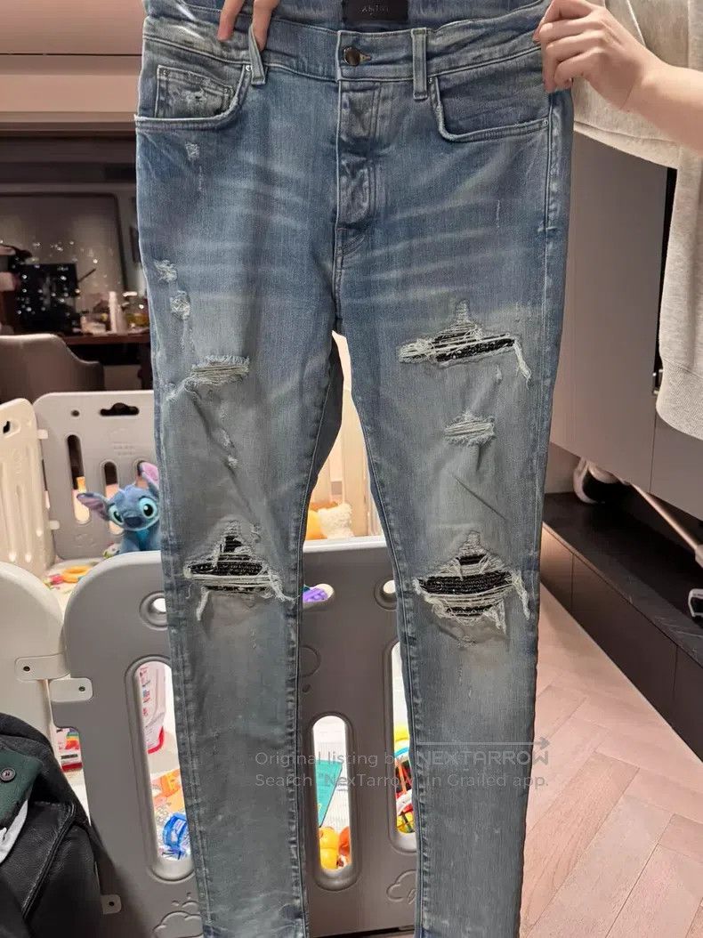 Amiri Amiri Casual flower slim denim jeans Size US 32 / EU 48 - 3 Thumbnail
